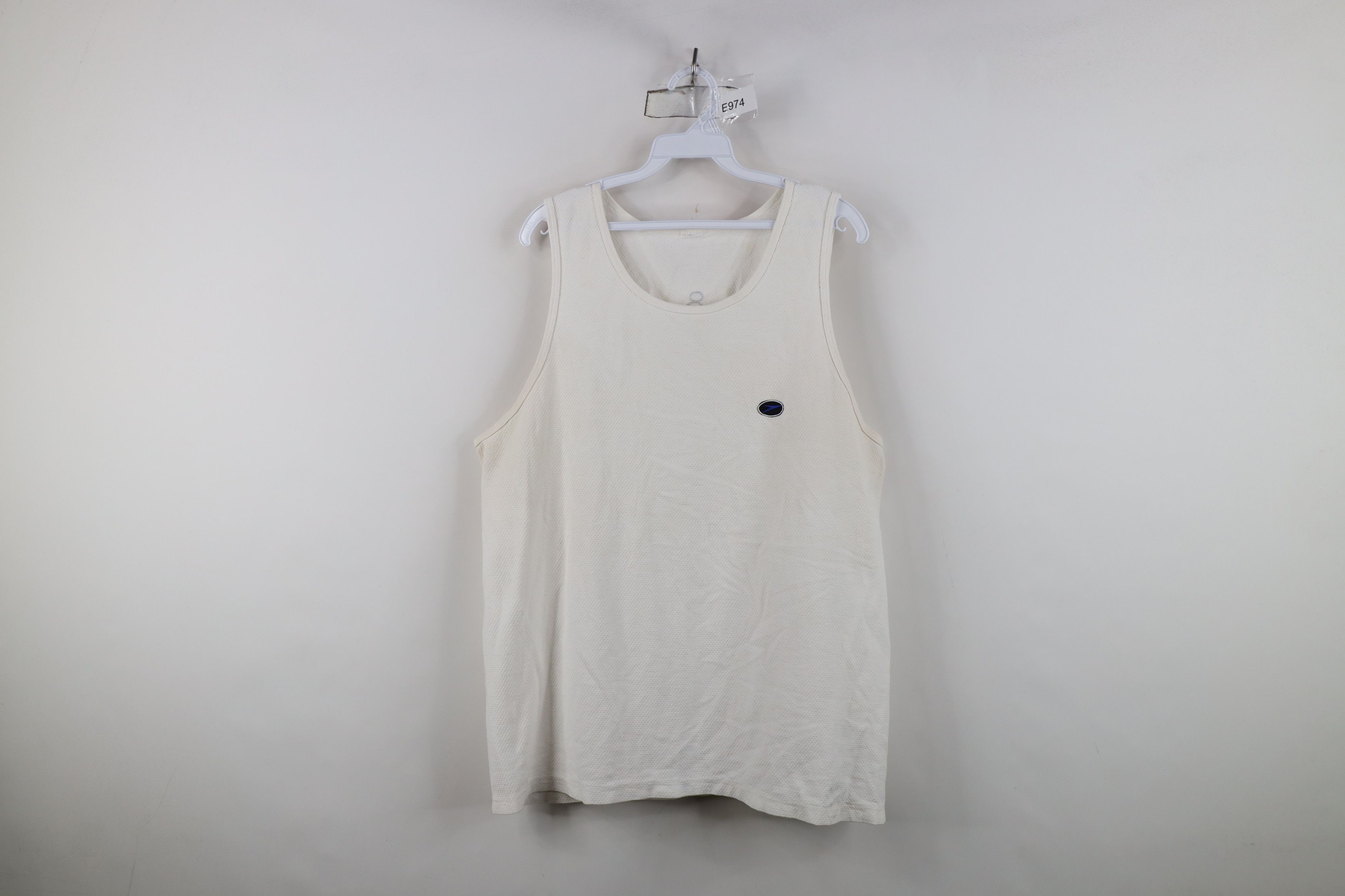 Speedo Vintage Y2K 2000 Speedo Thermal Knit Tank Top T-Shirt White Size US L / EU 52-54 / 3 - 1 Thumbnail