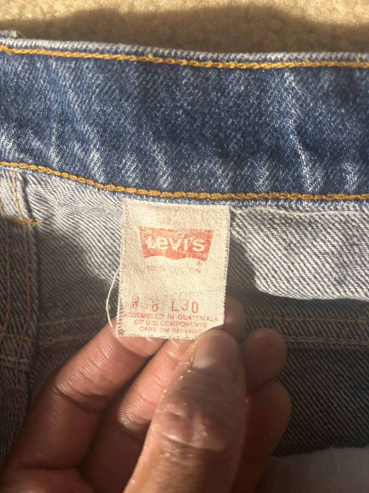 Levi's × Levi's Vintage Clothing × Vintage Vintage Levi's 505 Orange Tab Mens 38x30 Straight Leg Jeans Size US 38 / EU 54 - 4 Thumbnail