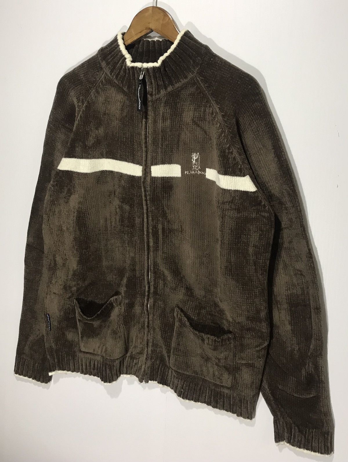 Vintage Peakaboo Surf Tribe Knitt Sweater Zipper