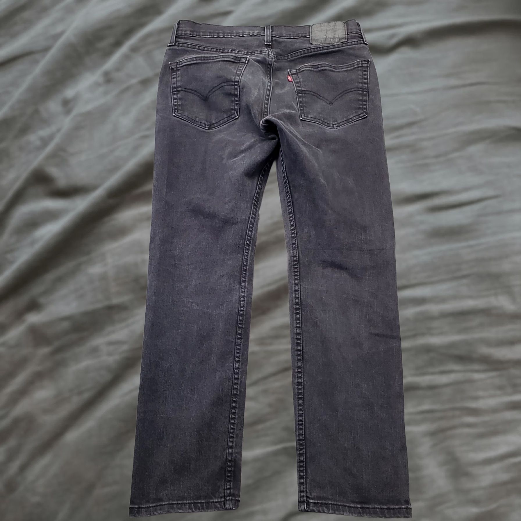 Levi's Levi's 502 Jeans Mens 33 Black Denim Stretch Comfort 5-Pocket Regular Straight Size US 33 - 1 Thumbnail