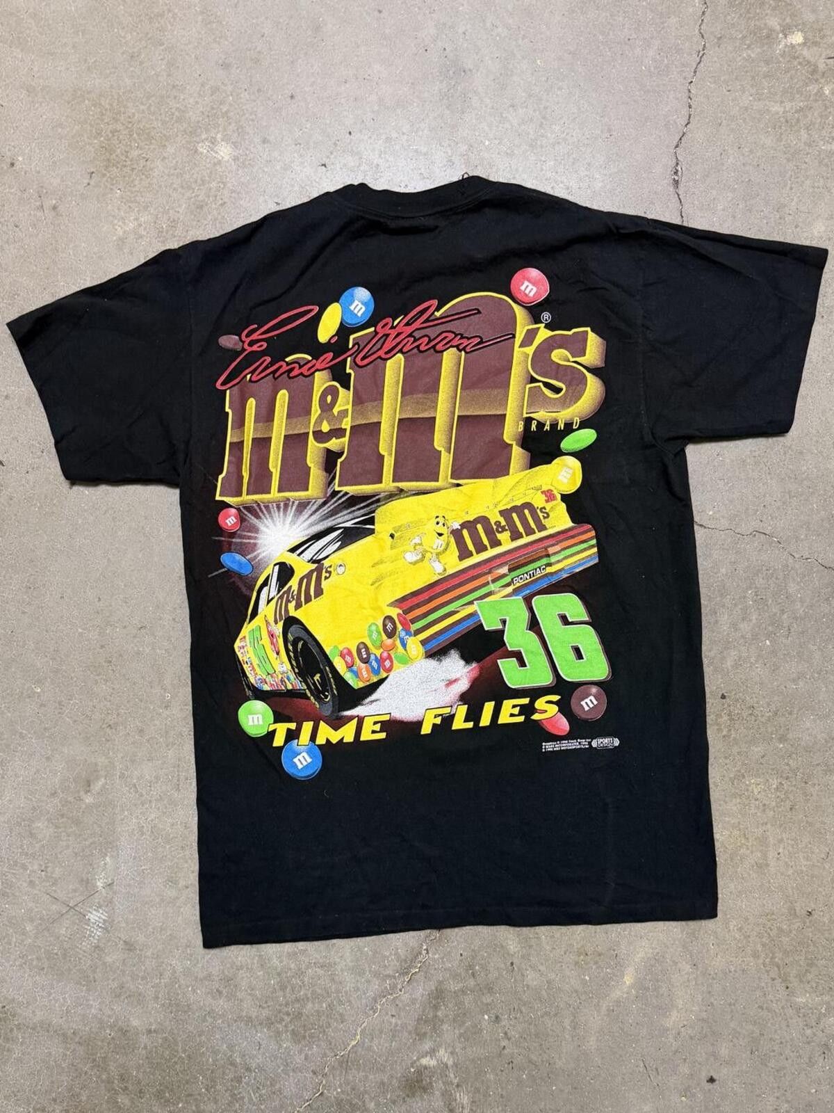 NASCAR VTG 1998 NASCAR Ernie Irvan and M&M T-Shirt Size US L / EU 52-54 / 3 - 3 Thumbnail