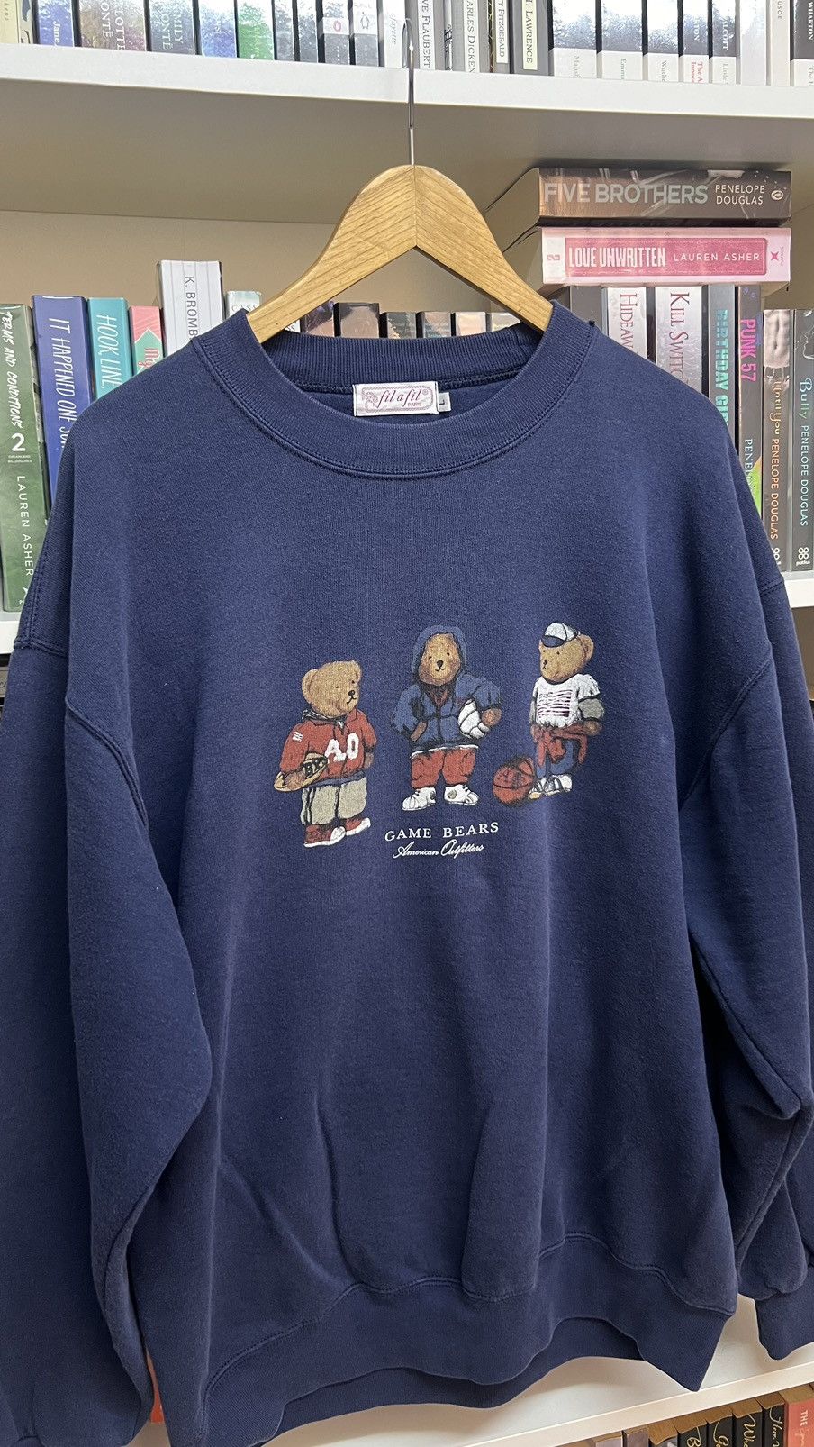 Japanese Brand Fil A Fil Paris Polo Bear Sweatshirt Size US L / EU 52-54 / 3 - 2 Thumbnail