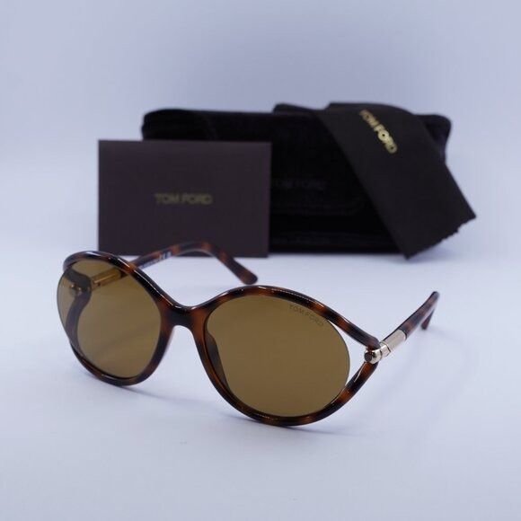 ?️ New Tom Ford Melody FT1090 48Z Sunglasses - Shiny Dark Brown Frame Tom Ford | Accessories | New Tom Ford Melody Ft90 48z  main image 2