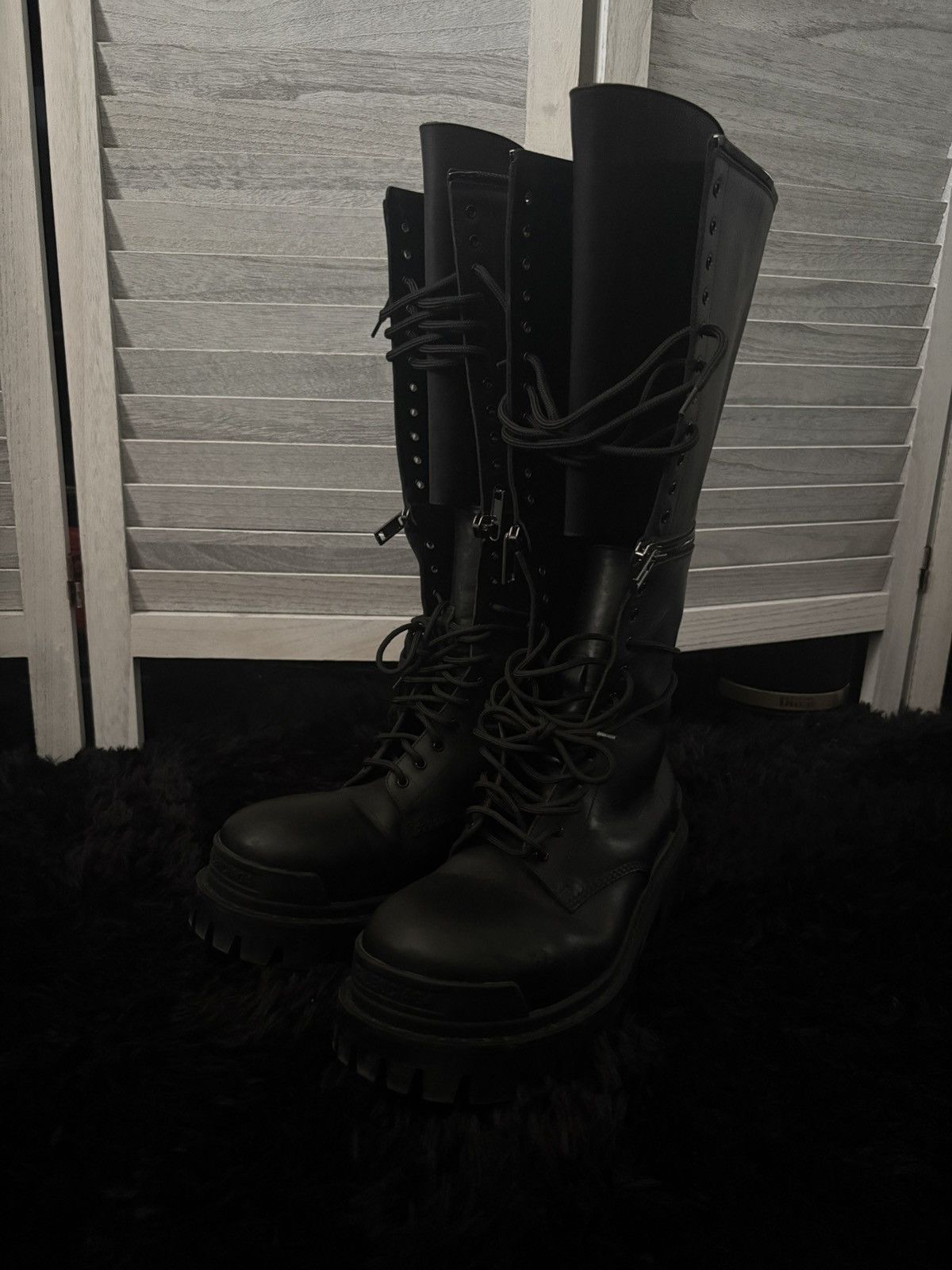 Balenciaga Balenciaga MASTER strike boots FW20 convertible zipper boots Size US 11 / EU 44 - 1 Thumbnail