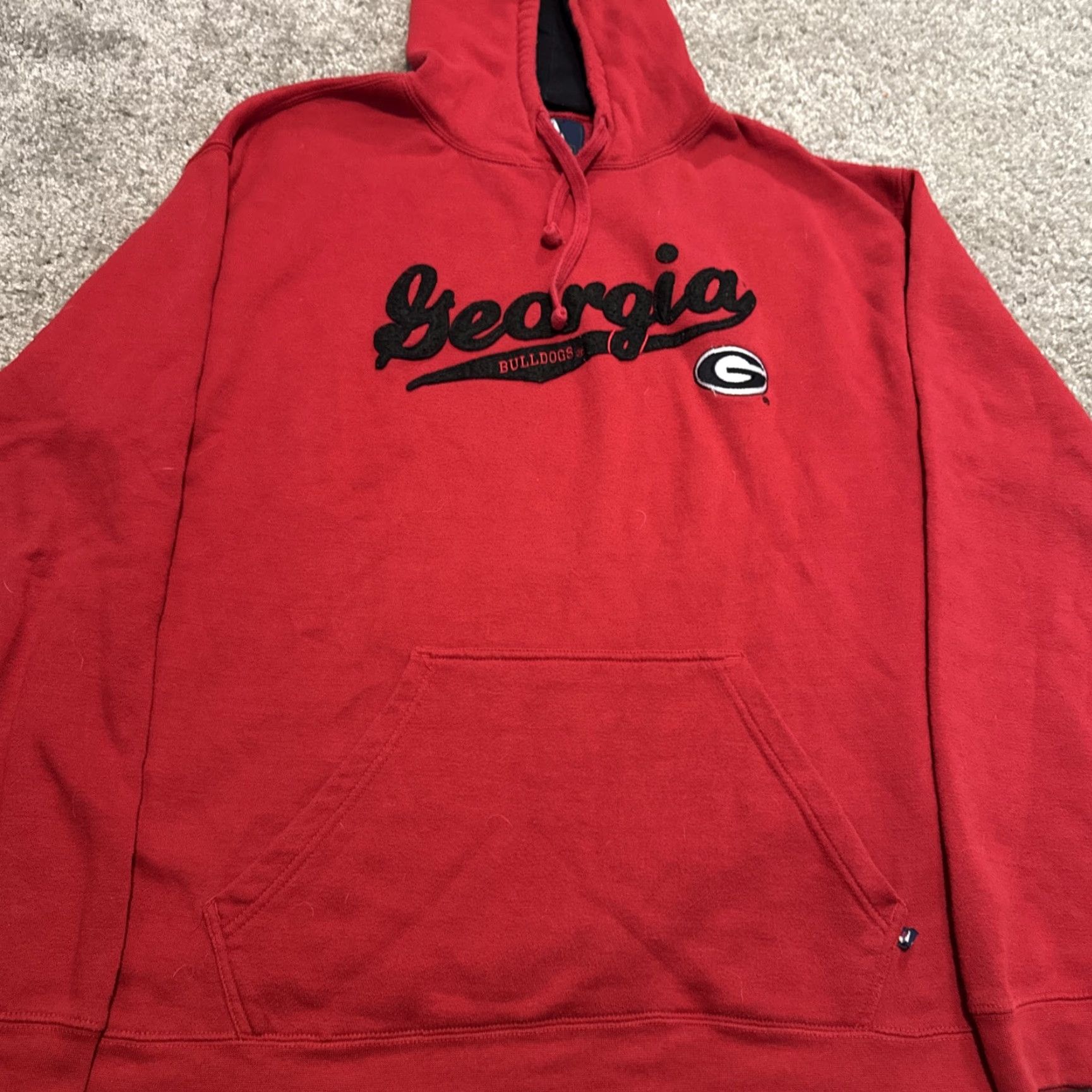 Vintage VINTAGE J.America Hoodie University of Georgia Bulldogs Sweatshirt 2XL Red Men Regular Pullover Size US XXL / EU 58 / 5 - 4 Thumbnail