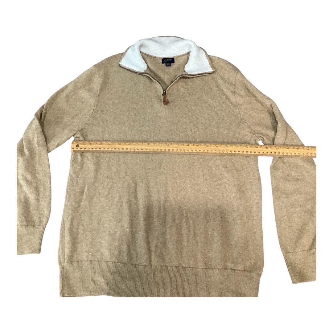 J.Crew J. Crew Sweater Women Tan Medium 100% Cotton Size M / US 6-8 / IT 42-44 - 3 Thumbnail
