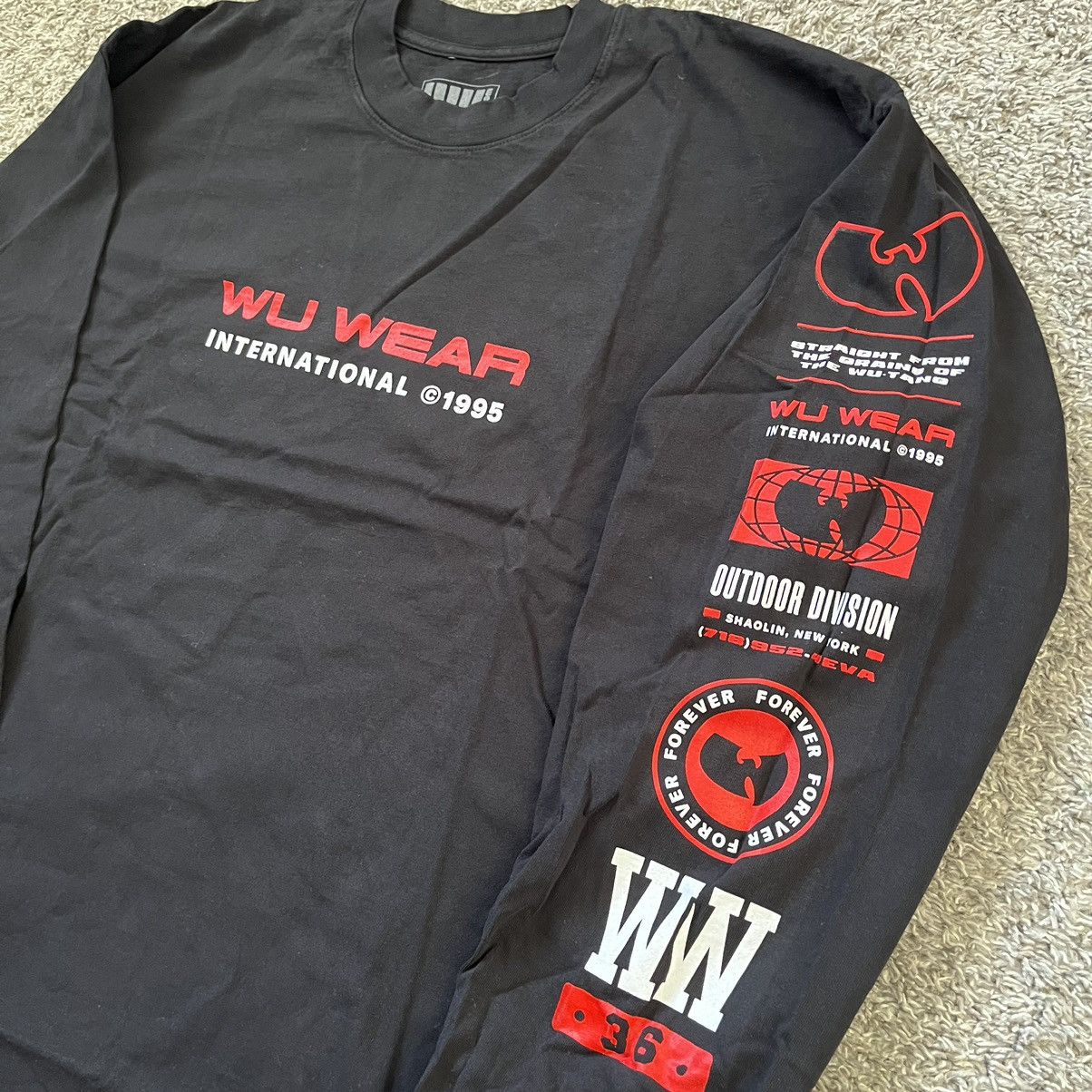 Wu-Tang Clan 🔴Wu-Wear Longsleeves Shirt Size XL Wu-Tang International Size US XL / EU 56 / 4 - 4 Thumbnail