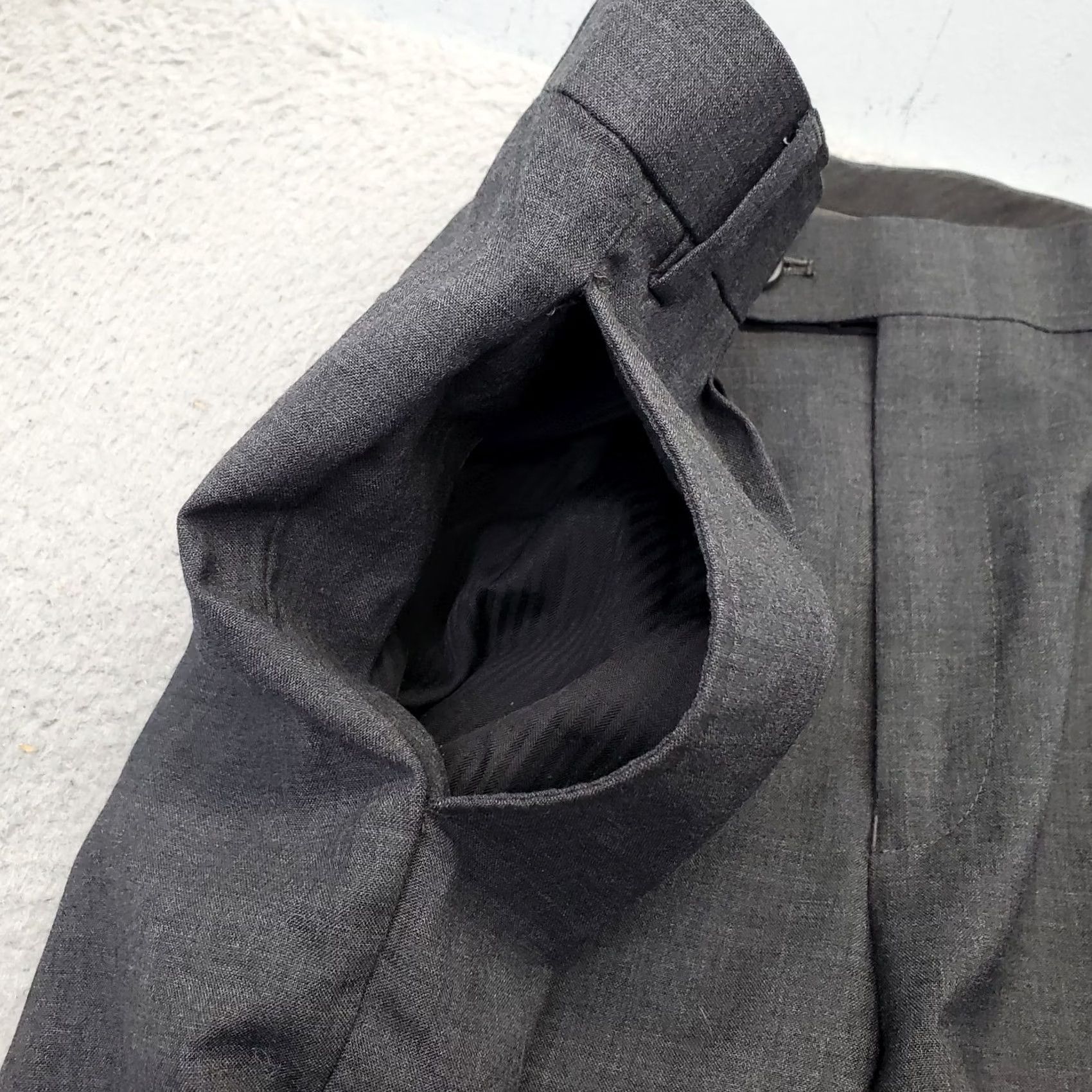 Ralph Lauren Lauren Ralph Lauren Mens Dress Pants 35 Charcoal Gray Regular Inseam 30.5 Formal Total Comfort Size US 35 - 6 Thumbnail