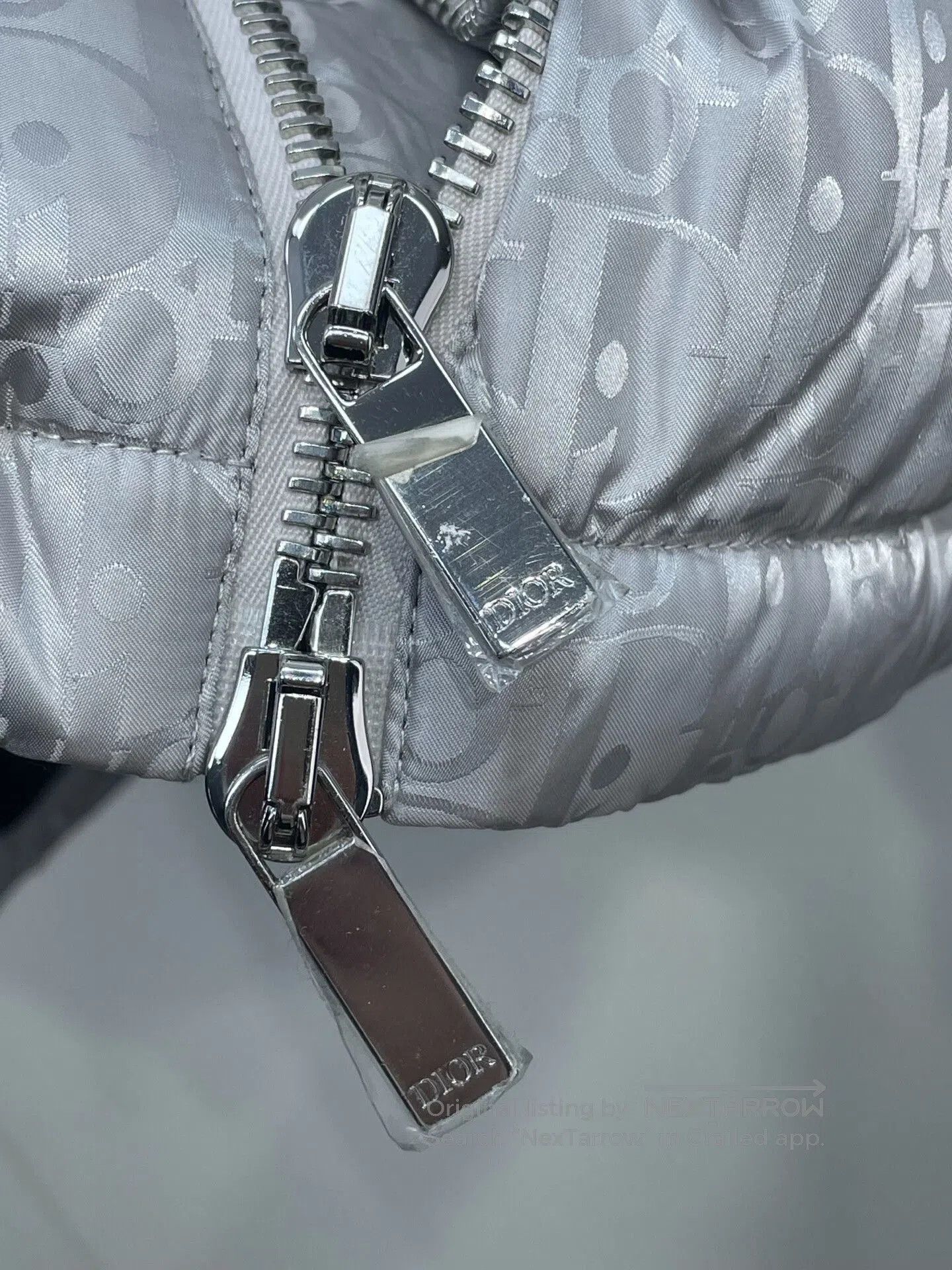 Dior Dior Silver Full Logo Down Jacket. Size US S / EU 44-46 / 1 - 4 Thumbnail