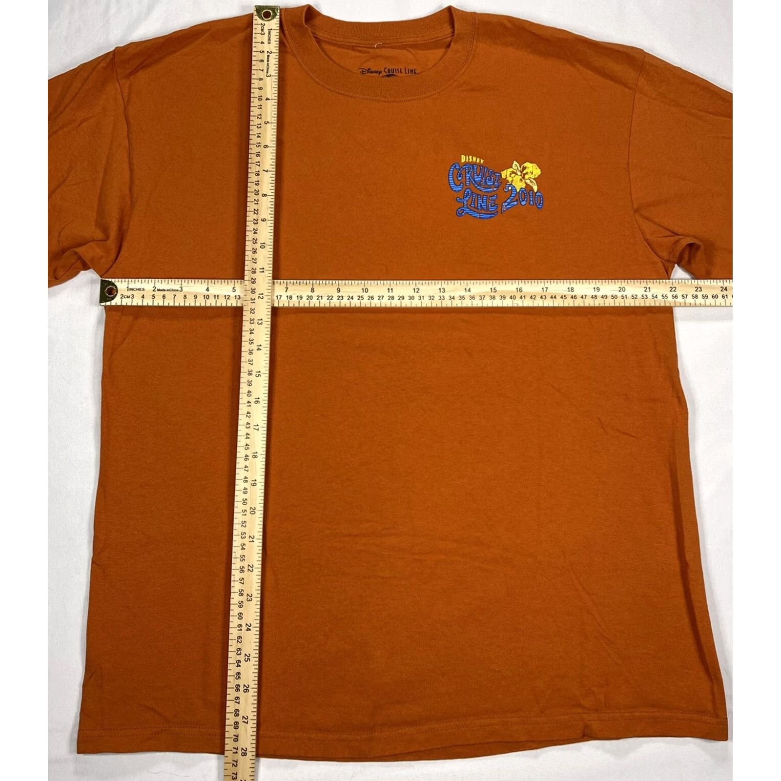 Disney Disney Cruise Line T-Shirt Orange Mickey Graphic XL Unisex Adults Cotton Crew Neck Short Sleeve Disney 2010 Vintage? No Size US XL / EU 56 / 4 - 2 Thumbnail