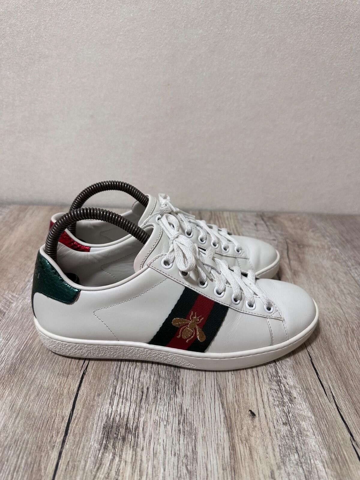Gucci Gucci Ace Bee White Women's Sneakers Size 36 Size US 6.5 / IT 36.5 - 4 Thumbnail