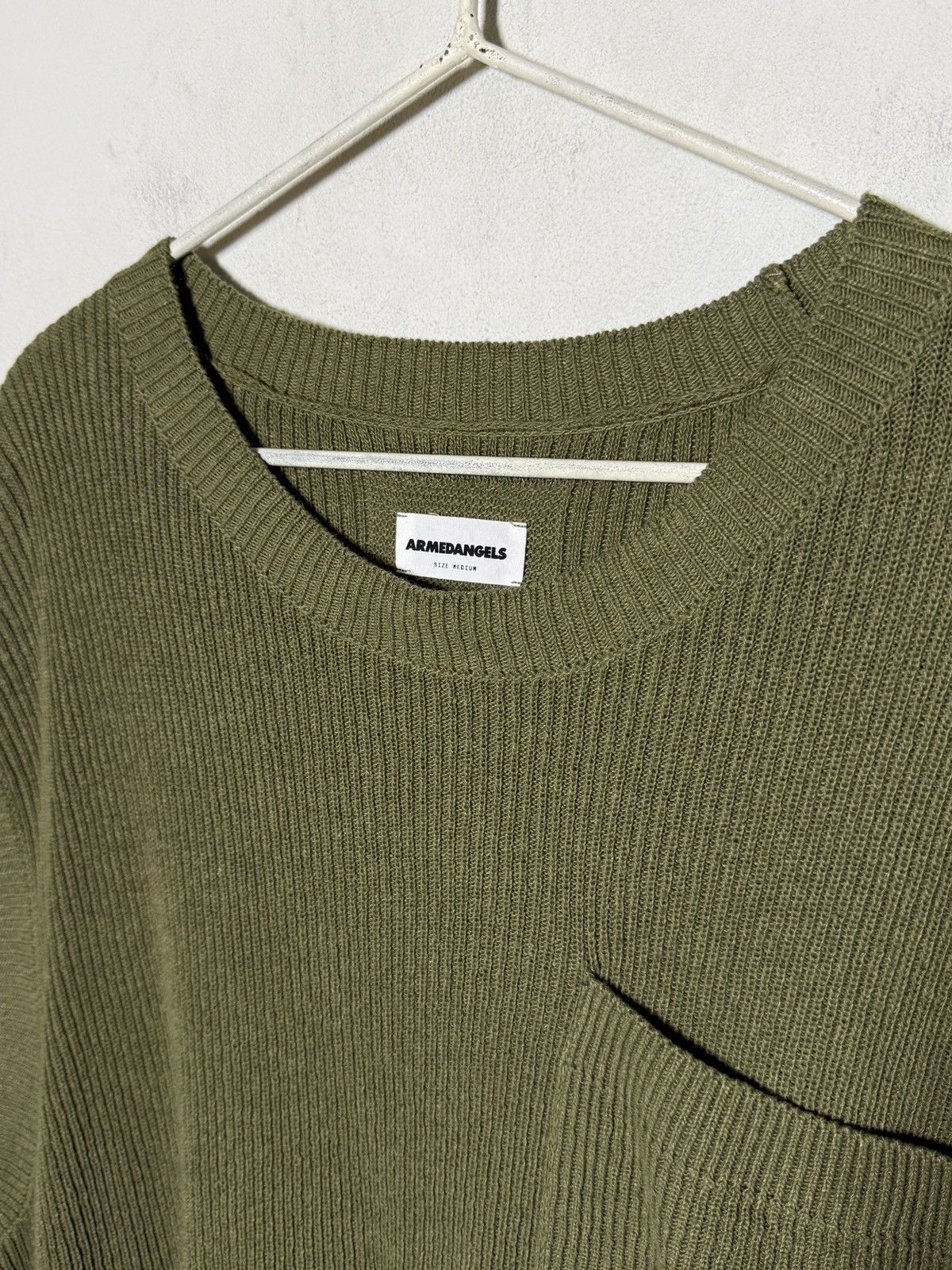 Seditionaries ARMEDANGELS olive knit sleeveless oversized vest Size US L / EU 52-54 / 3 - 3 Thumbnail