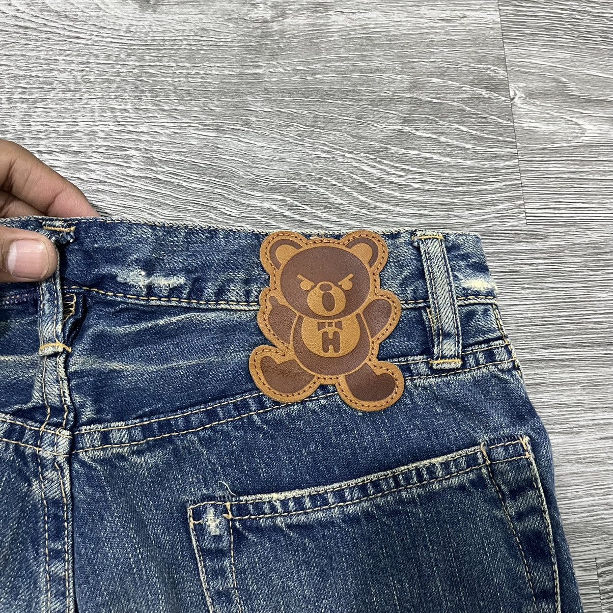 Hysteric Glamour × Japanese Brand Hysteric Glamour Fuck Bear Studded Denim pant Size US 27 - 11 Thumbnail