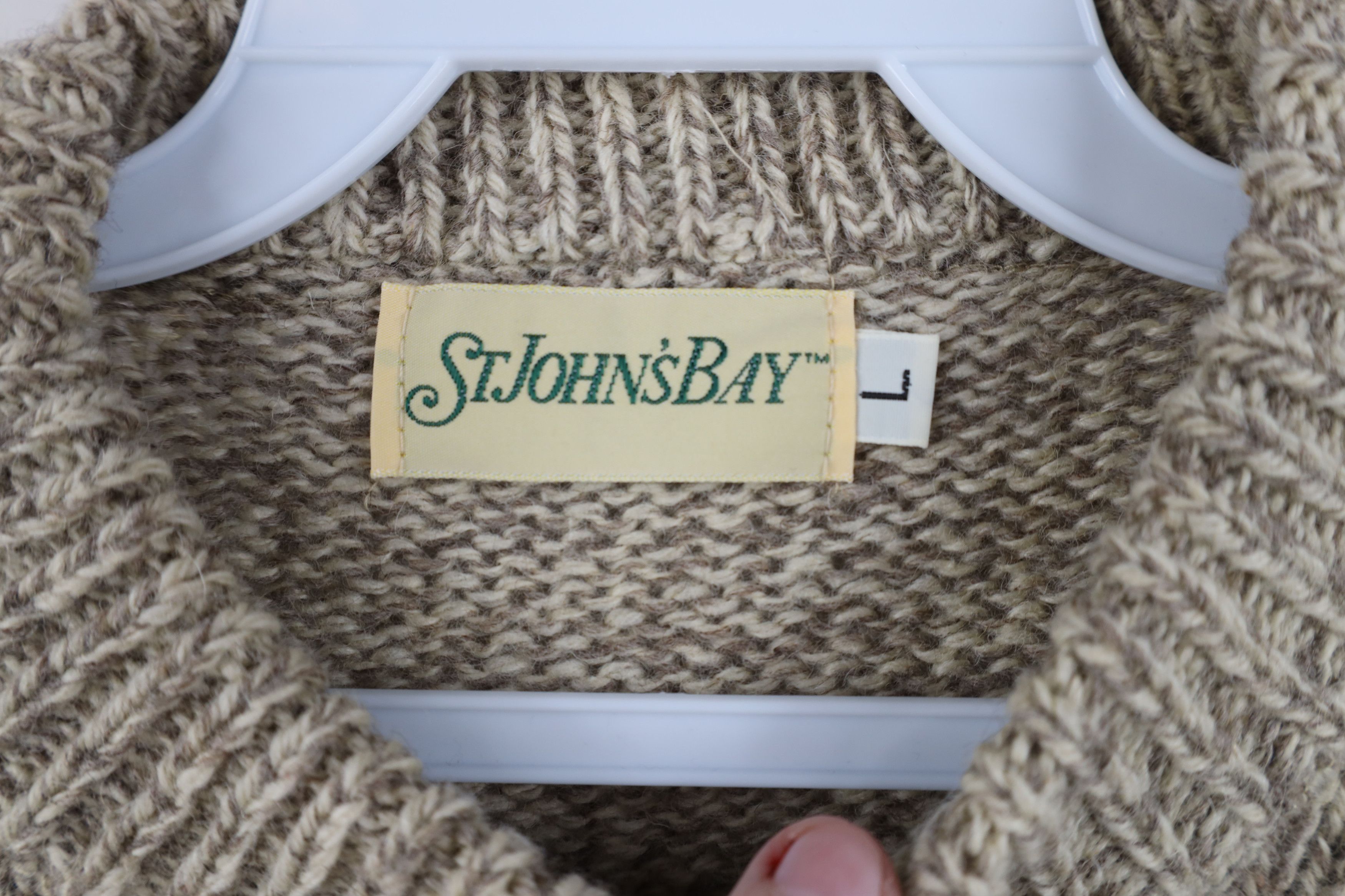 Vintage Deadstock Vintage 70s Streetwear Blend Knit Crewneck Sweater Size US L / EU 52-54 / 3 - 6 Thumbnail