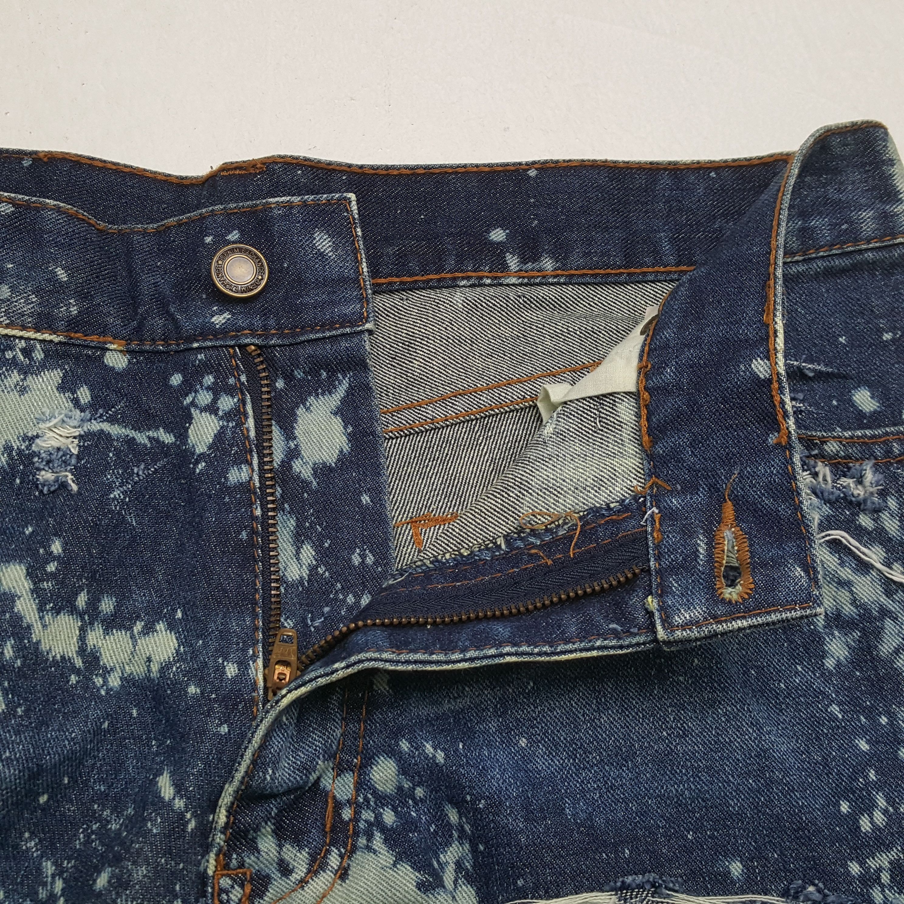 Japanese Brand × Vintage Vintage DENIM EXCHANGE Japanese Brand Distressed Jeans Size US 32 / EU 48 - 12 Thumbnail