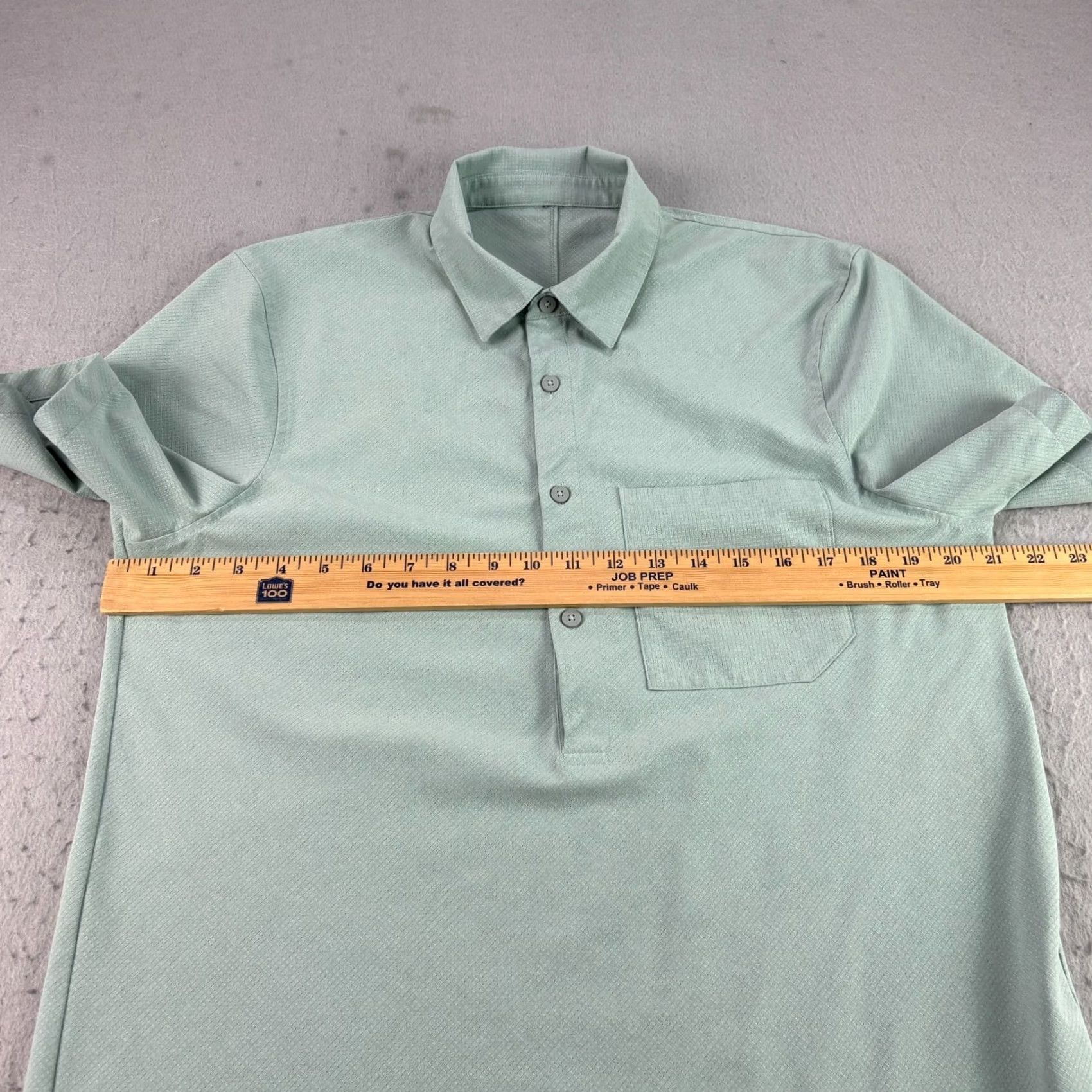 Lululemon Lululemon Shirt Mens M Green Air Popover 1/2 Button Up Performance Athleisure Shirt Size US M / EU 48-50 / 2 - 3 Thumbnail