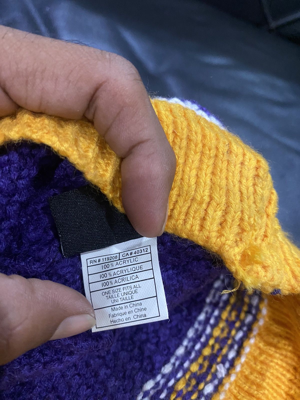 Adidas × NBA Lakers nba knit beanie Size ONE SIZE - 5 Thumbnail