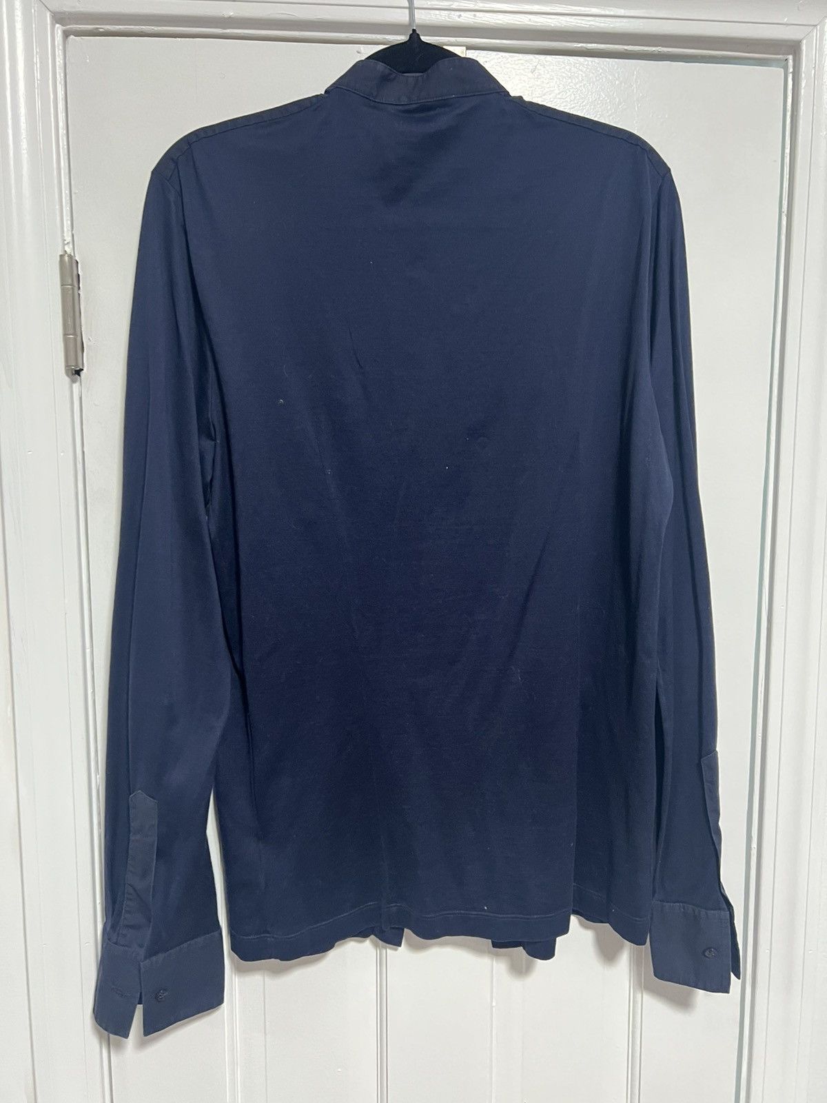 Versace Navy long sleeve shirt Size US M / EU 48-50 / 2 - 3 Thumbnail