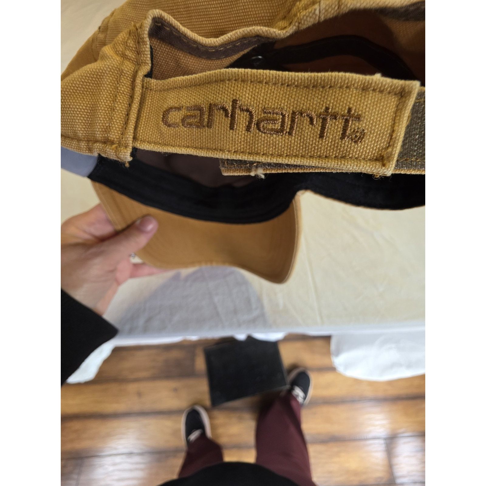 Carhartt Carhartt Adjustable Canvas Hat 100% Cotton Color Is Tan Size ONE SIZE - 6 Thumbnail