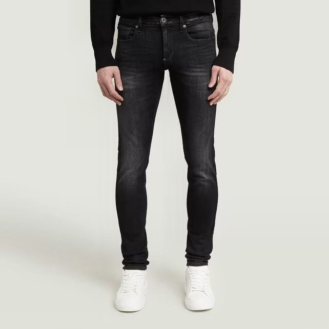 G-Star G-Star Raw Revend Skinny Mens Black Jeans Stretch Denim Slim Size US 31 - 1 Thumbnail
