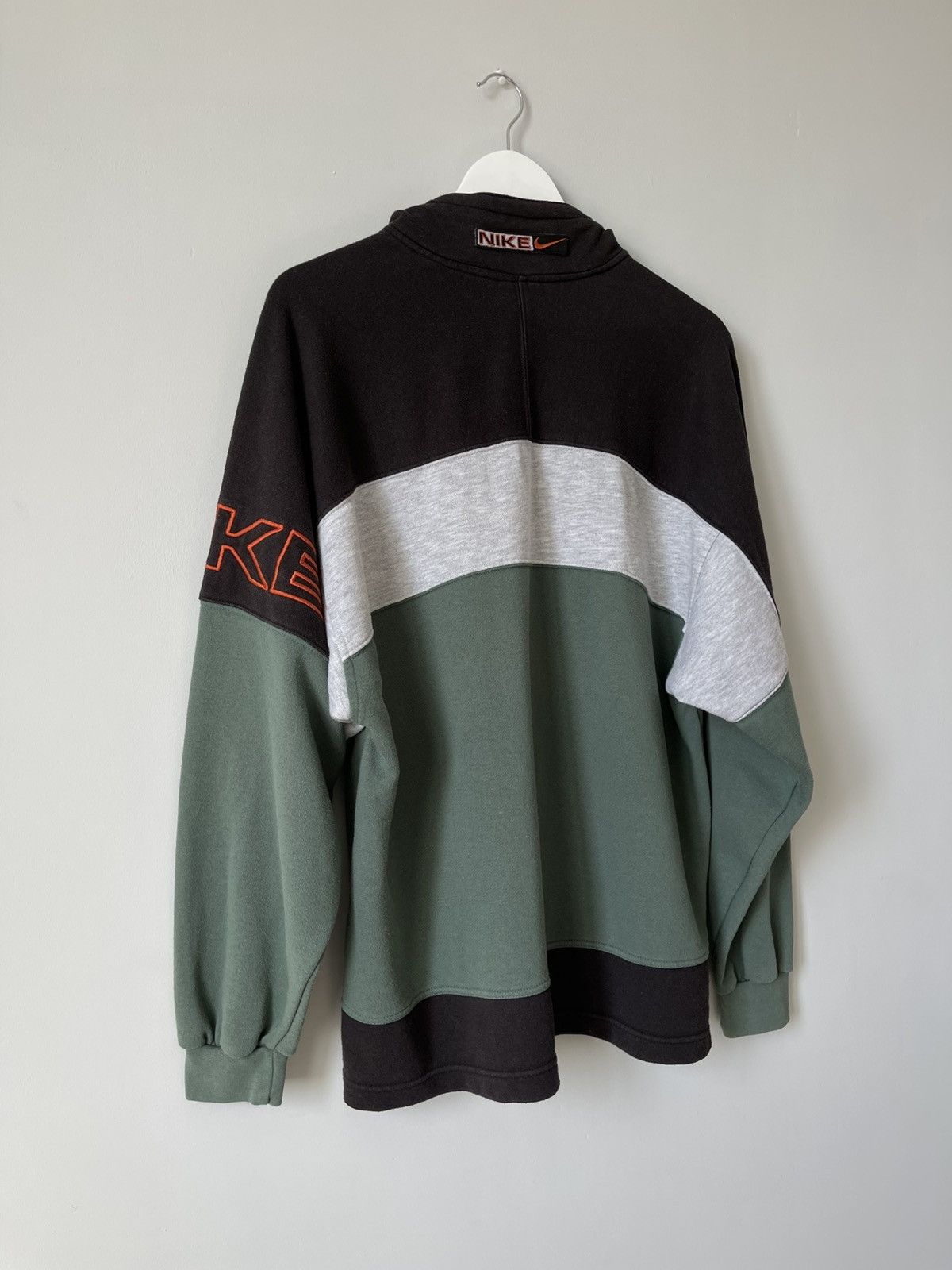 Nike 90's Vintage Nike 1/4 Zip Sweatshirt Y2k Rare Spell Out Logo Size US M / EU 48-50 / 2 - 9 Thumbnail