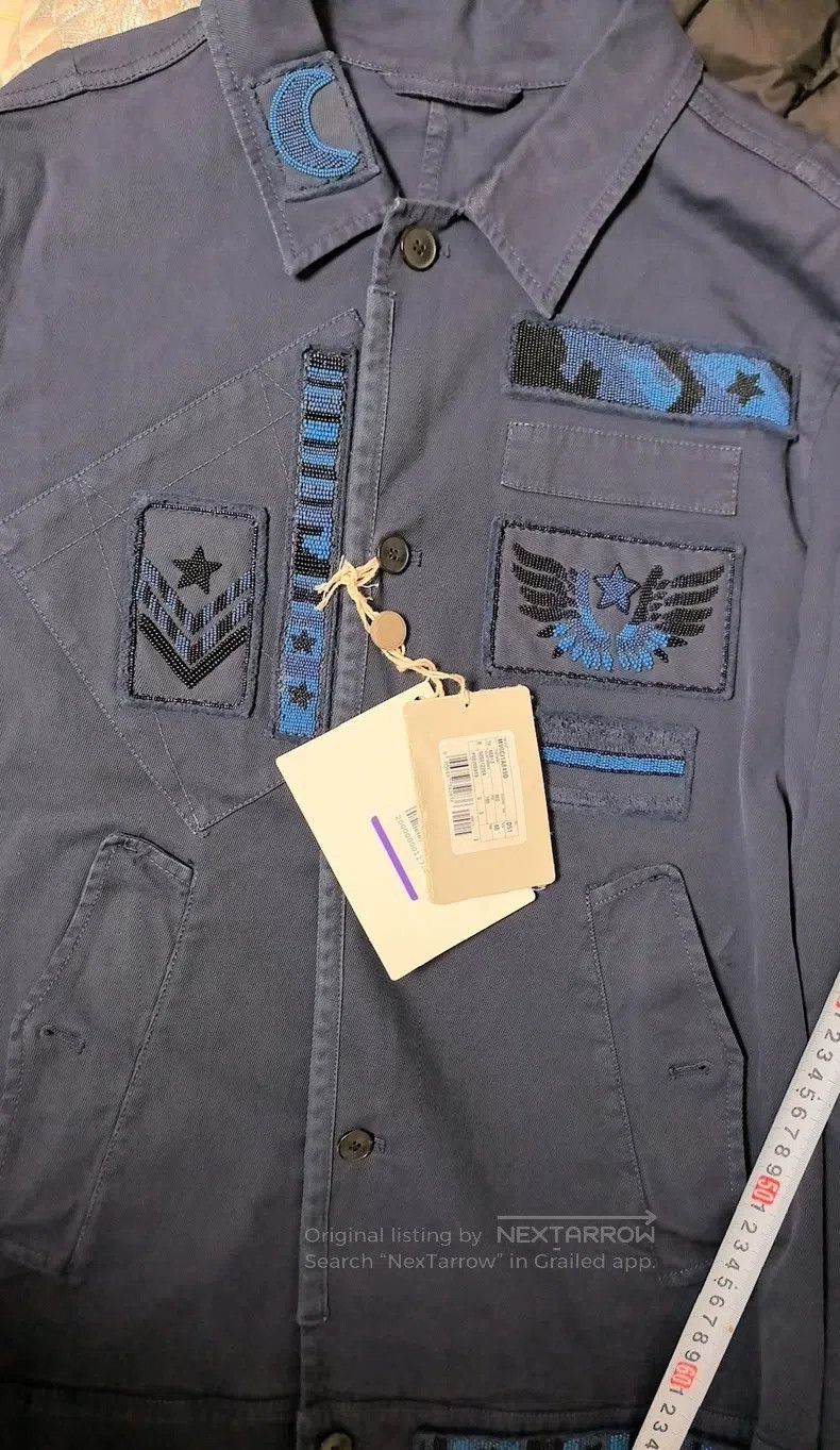 Valentino Valentino Hand-beaded totem blue jacket Size US M / EU 48-50 / 2 - 8 Thumbnail