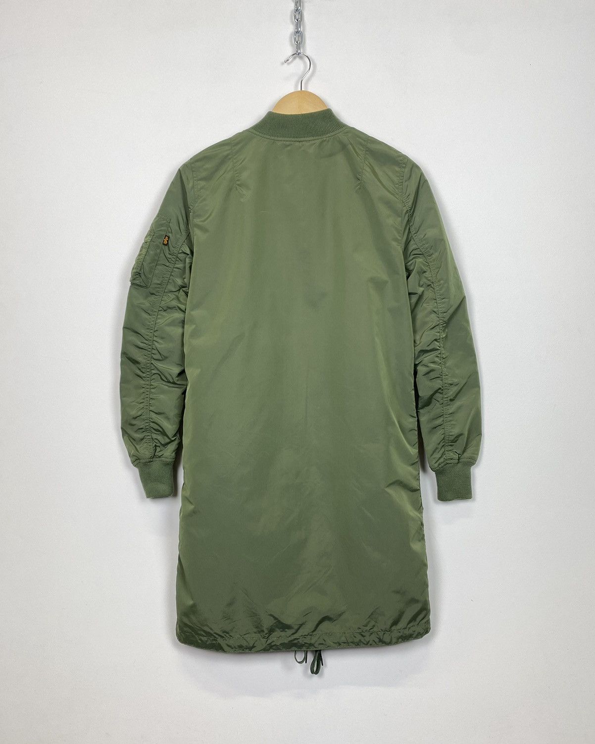 Alpha Industries Vintage Alpha Industries Long Bomber Jacket MA 1 90’s Size XS / US 0-2 / IT 36-38 - 12 Thumbnail
