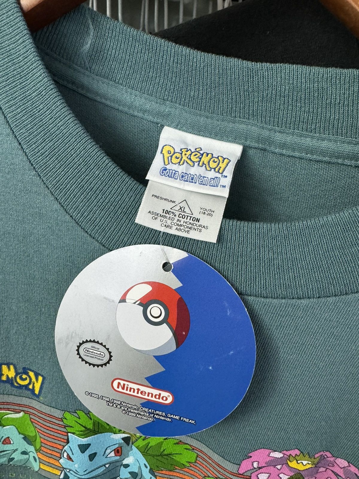 Pokemon DSWT Vintage 1999 Pokemon Bulbasaur Evolution Tee Size US M / EU 48-50 / 2 - 2 Thumbnail