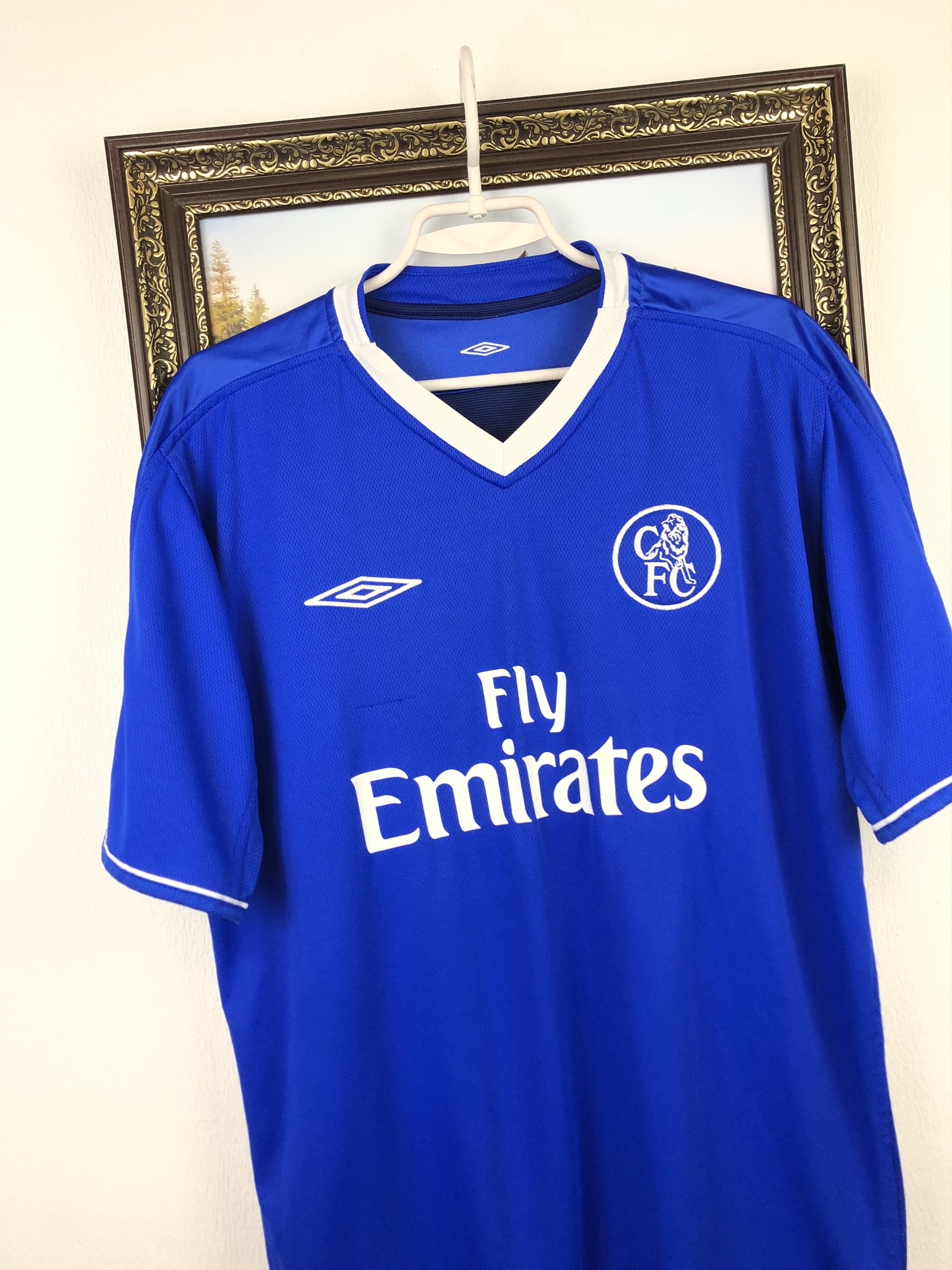 Vintage Chelsea Home football shirt 2003 Soccer Umbro Jersey Trikot Size US L / EU 52-54 / 3 - 3 Thumbnail