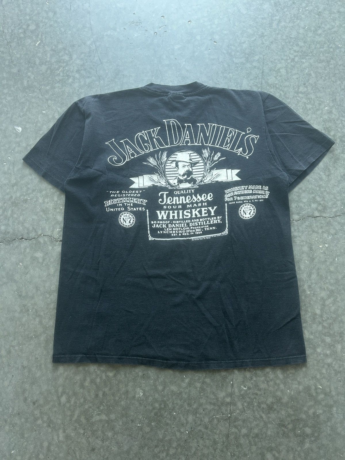 90s True Vintage Jack Daniels Whiskey T-shirt Size XXL - Etsy