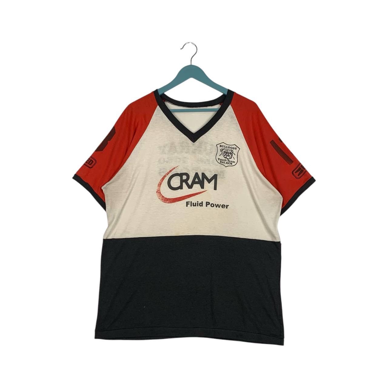 Designer × Vintage Vintage T-Shirt BULLDOGS Touch Team Est.1918 Size US L / EU 52-54 / 3 - 1 Thumbnail