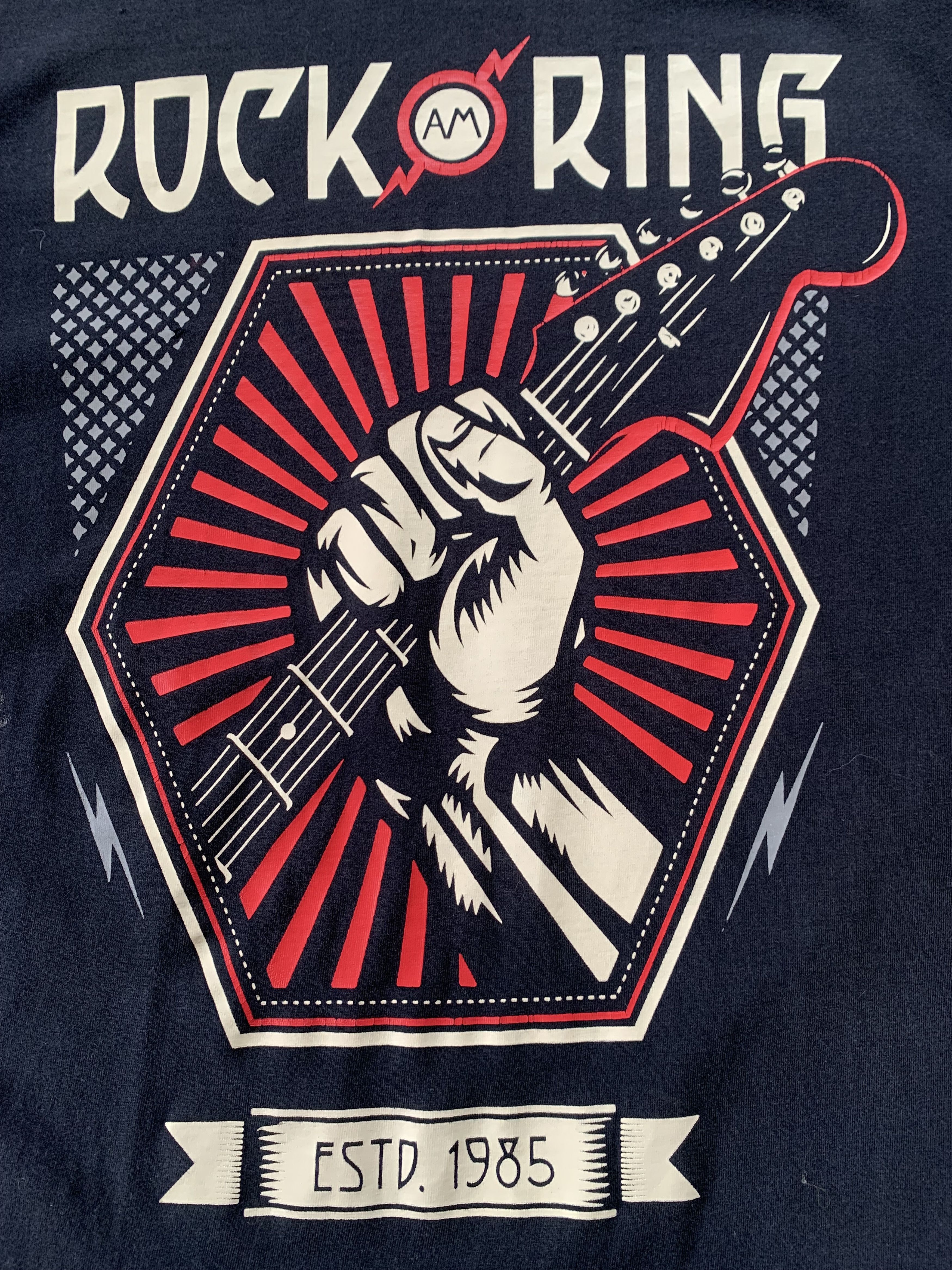 Band Tees Vintage Rock Am Ring Black T-Shirt Size US XXL / EU 58 / 5 - 5 Thumbnail