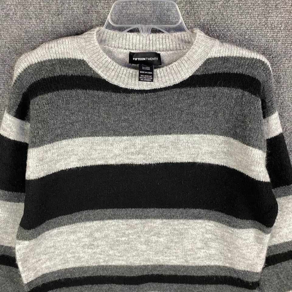 Other Fifteen Twenty Sweater Women's Small Striped Acrylic S Size S / US 4 / IT 40 - 2 Thumbnail