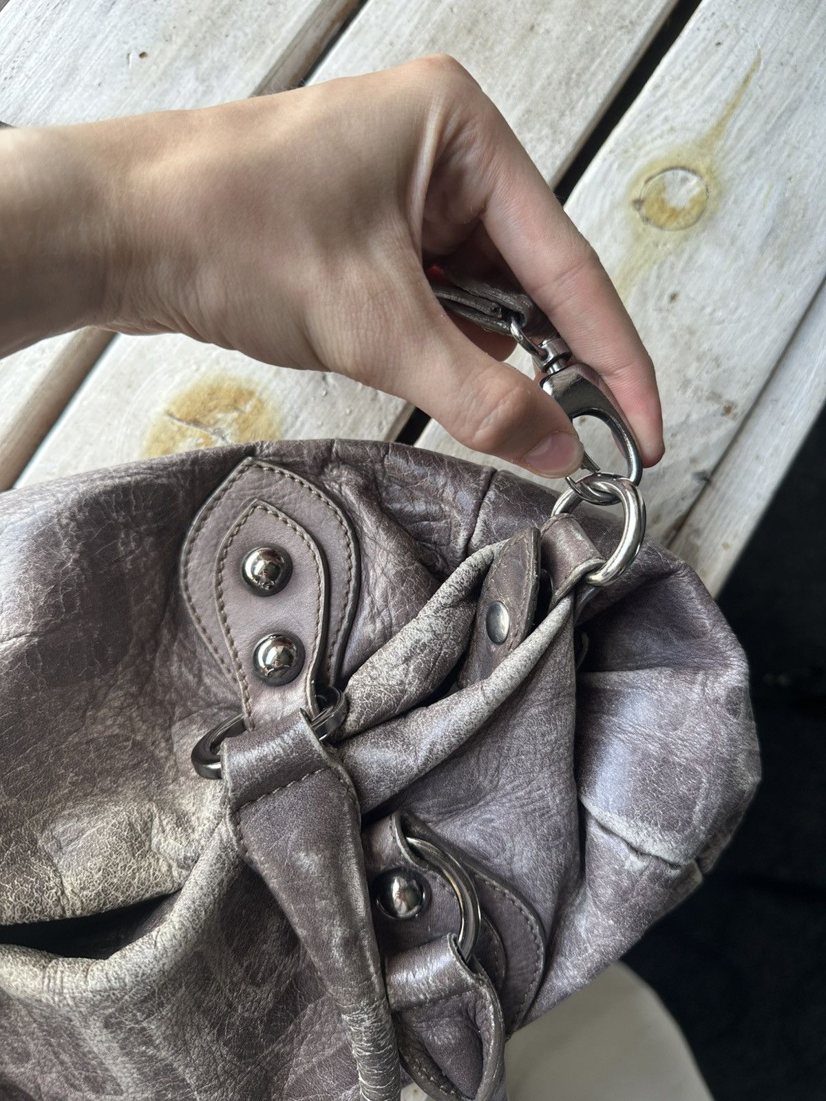 Japanese Brand 🚨Y2K AVANT-GARDE 🚨mesh silver Japan style hand bag Y2K 90s Size ONE SIZE - 12 Thumbnail