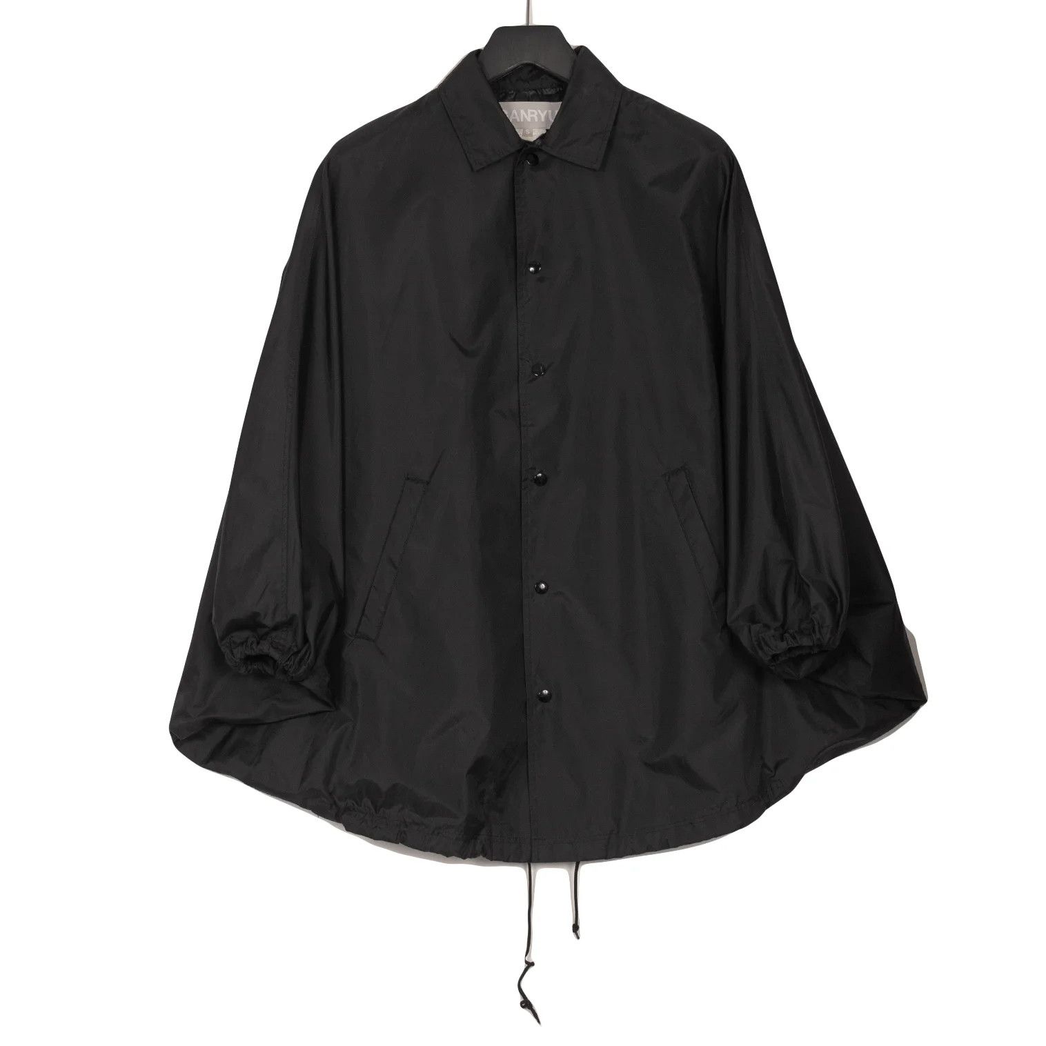 Ganryu Nylon Cape Coach Jacket in Black, Size S Size US S / EU 44-46 / 1 - 1 Thumbnail