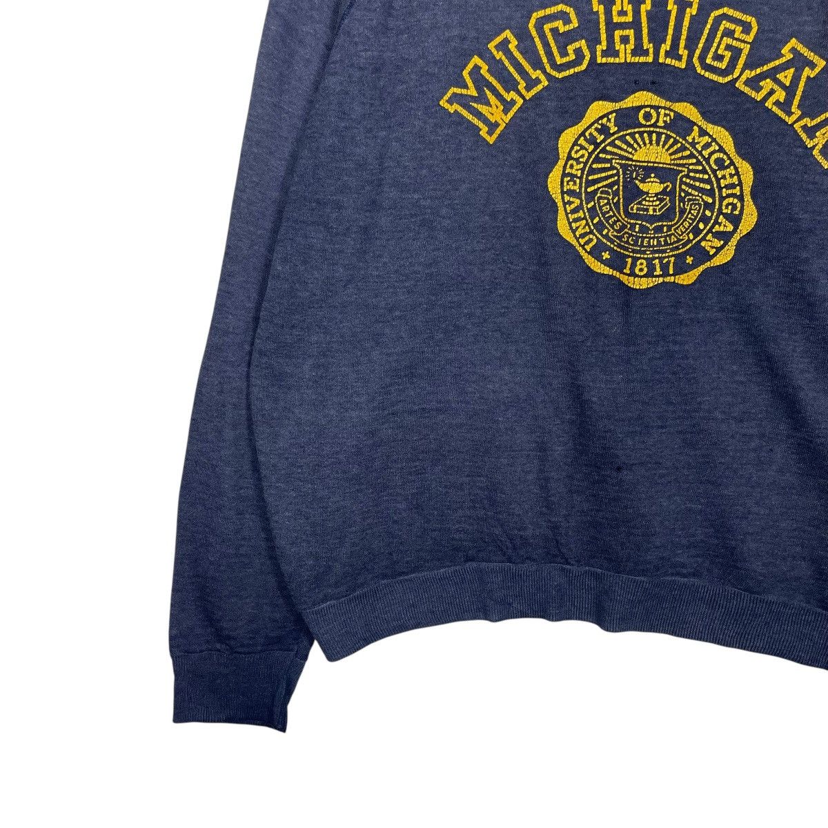 Vintage Vintage 80s University Of Michigan Crewneck Sweatshirt Size US M / EU 48-50 / 2 - 3 Thumbnail