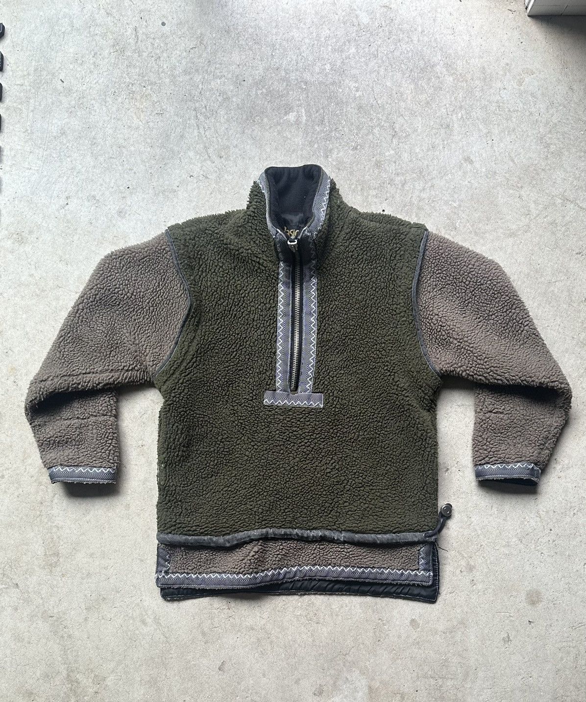 image of Asics Korea 90's Heavy Half Zip Fleece Jacket, Men's (Size Large)
