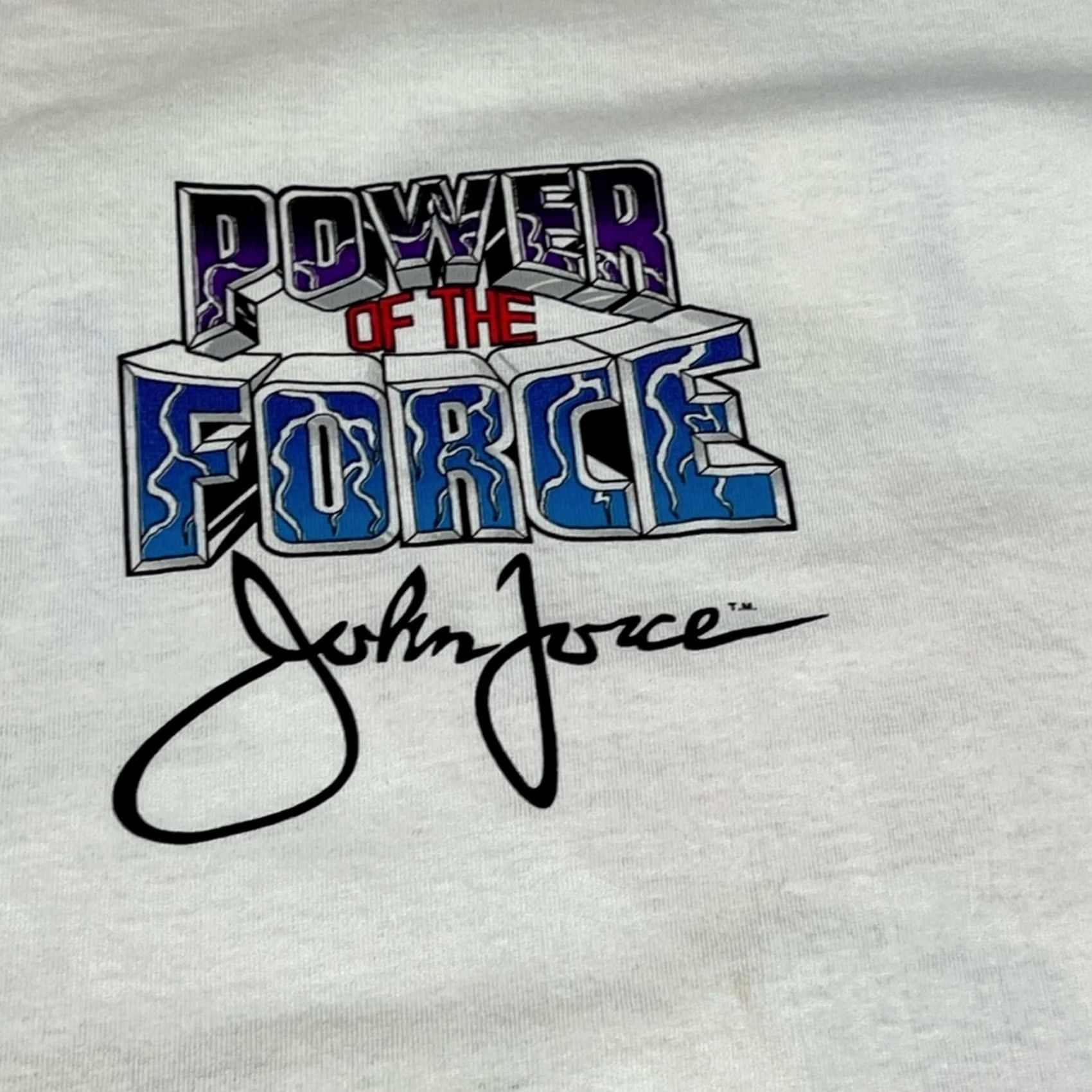 Jerzees VINTAGE JOHN FORCE 1997 NHRA RACING Shirt XL Mens White Deadstock NEW Jerzees T-Shirt Size US XL / EU 56 / 4 - 5 Thumbnail