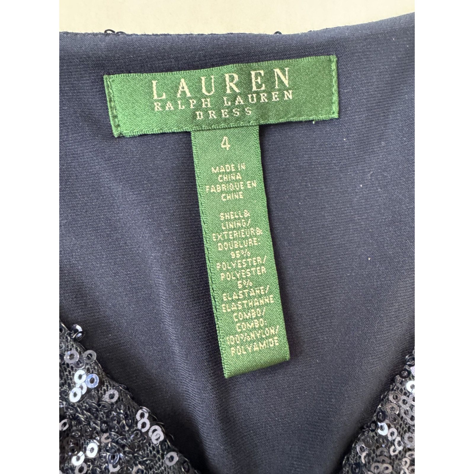 Lauren Ralph Lauren Vintage Lauren Ralph Lauren Dress Navy Cocktail Sheath 4 Size S / US 4 / IT 40 - 4 Thumbnail