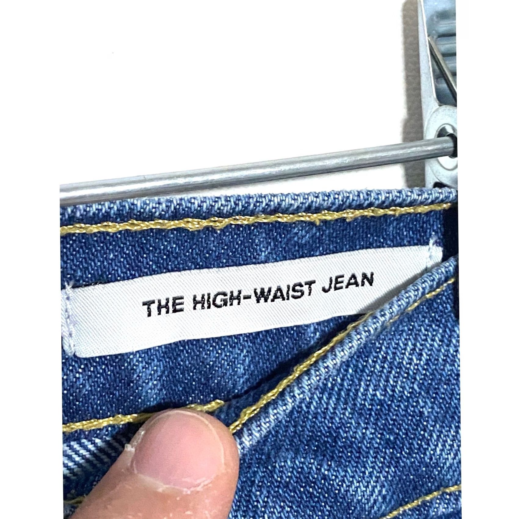 American Apparel VINTAGE American Apparel Jeans Womens 24 Denim High Waisted Raw Hem Mom Hippie Retro Preppy Shirt? Size 42" / US 20 - 7 Thumbnail