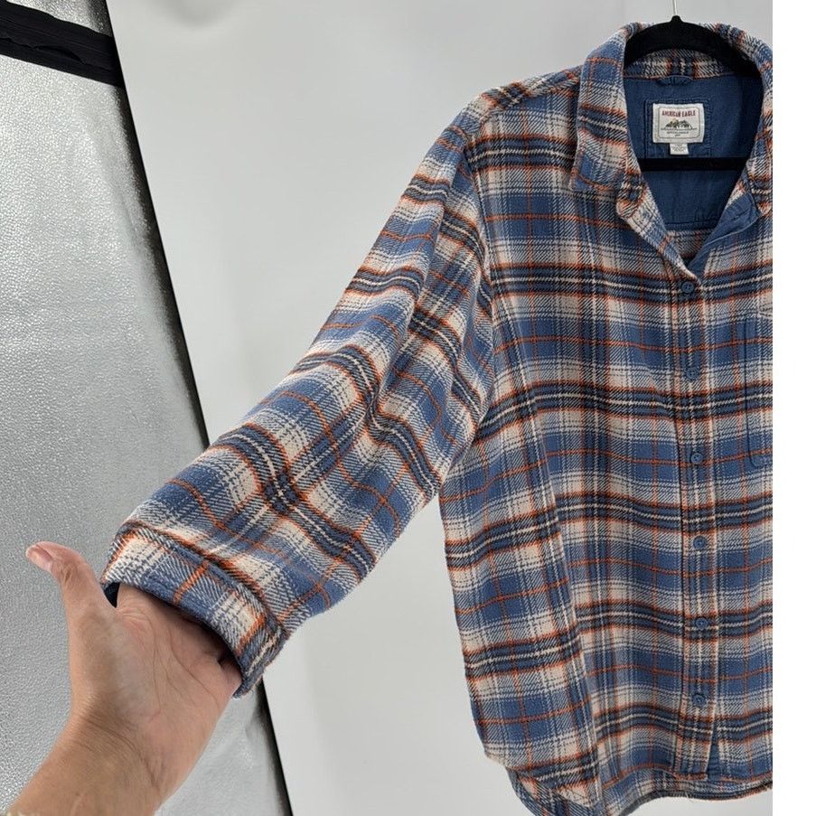 American Eagle Outfitters American Eagle Oversized Button-Up Shirt plaid size large Size L / US 10 / IT 46 - 5 Thumbnail