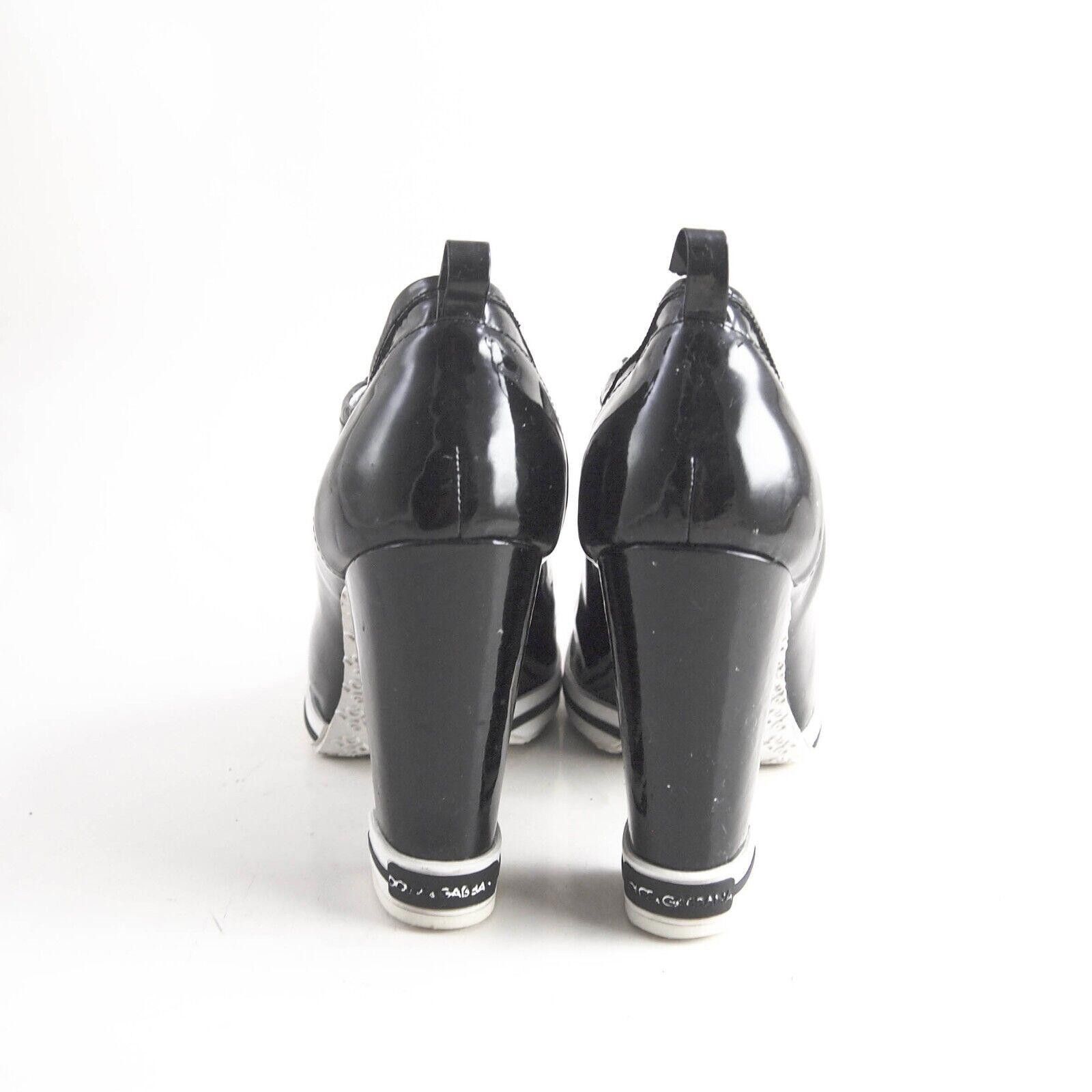Dolce & Gabbana Dolce Gabbana Booties Black Patent Leather Size US 9 EU 39 Size US 9 / IT 39 - 6 Thumbnail