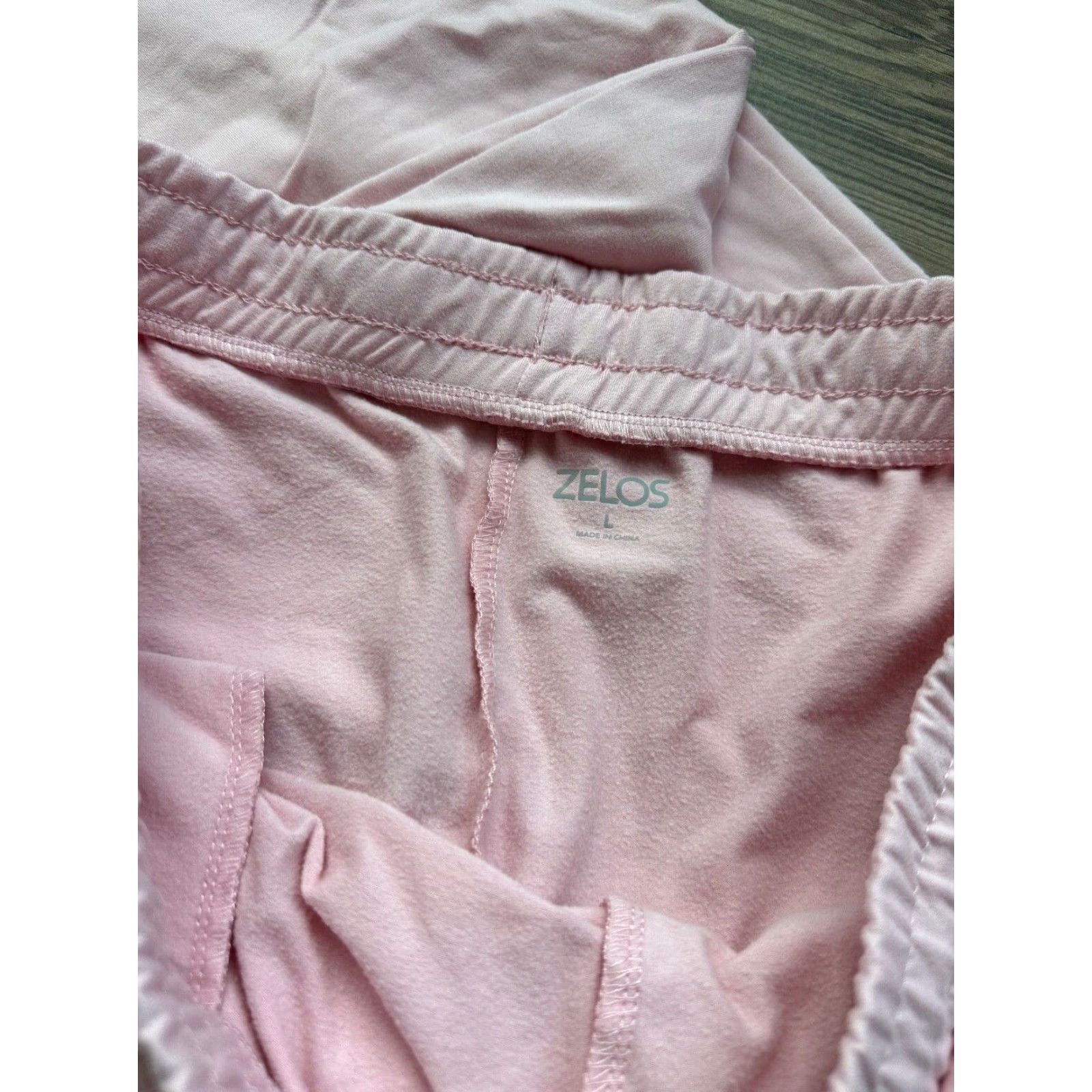 Vintage Zelos Womens Pants Large Pink Comfort Wide Leg Sweatpants Drawstring Pull On Size 36" / US 14 / IT 50 - 4 Thumbnail