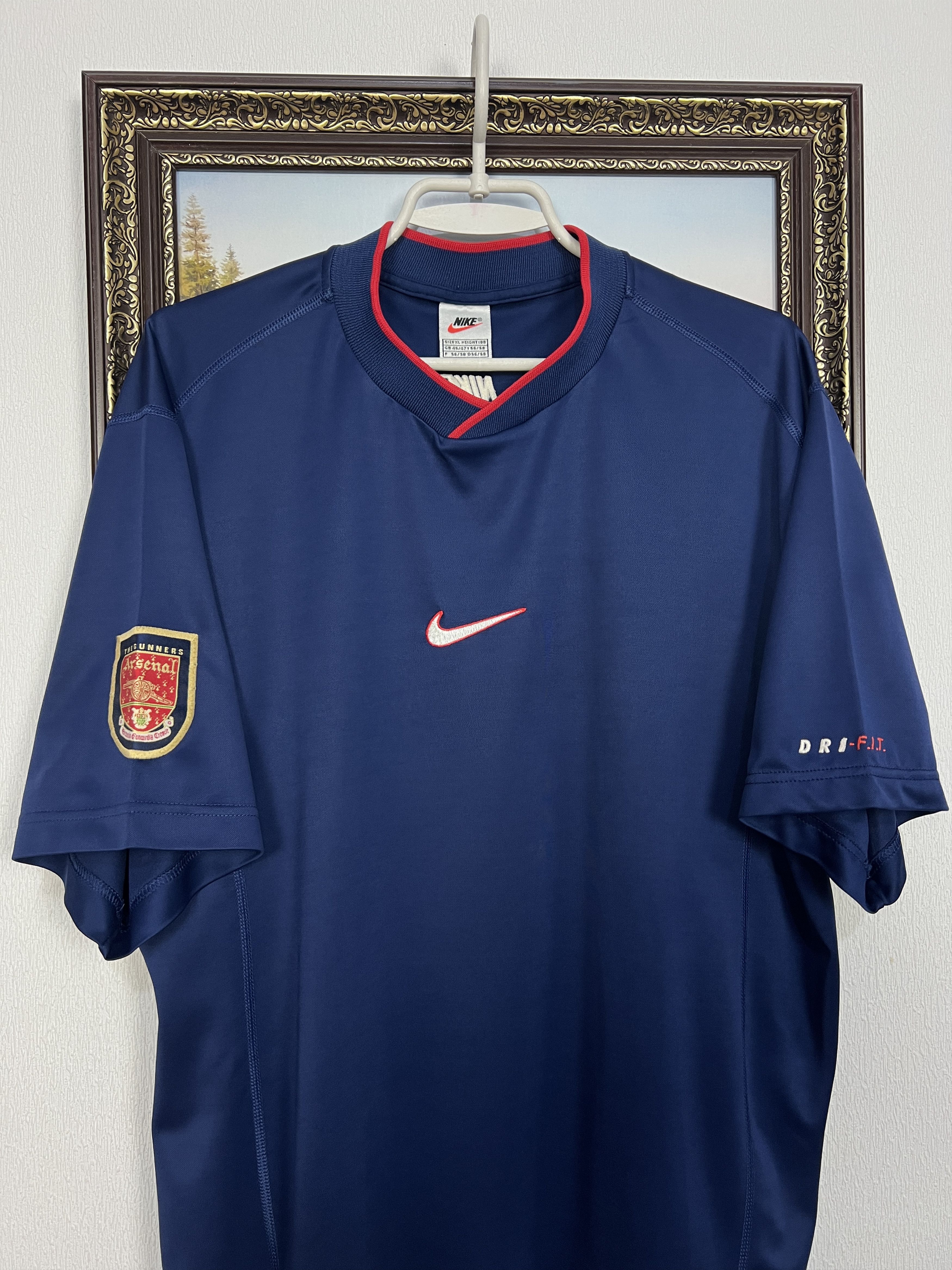 Nike Vintage Arsenal Football Train Shirt Soccer Jersey Trikot Size US XL / EU 56 / 4 - 2 Thumbnail