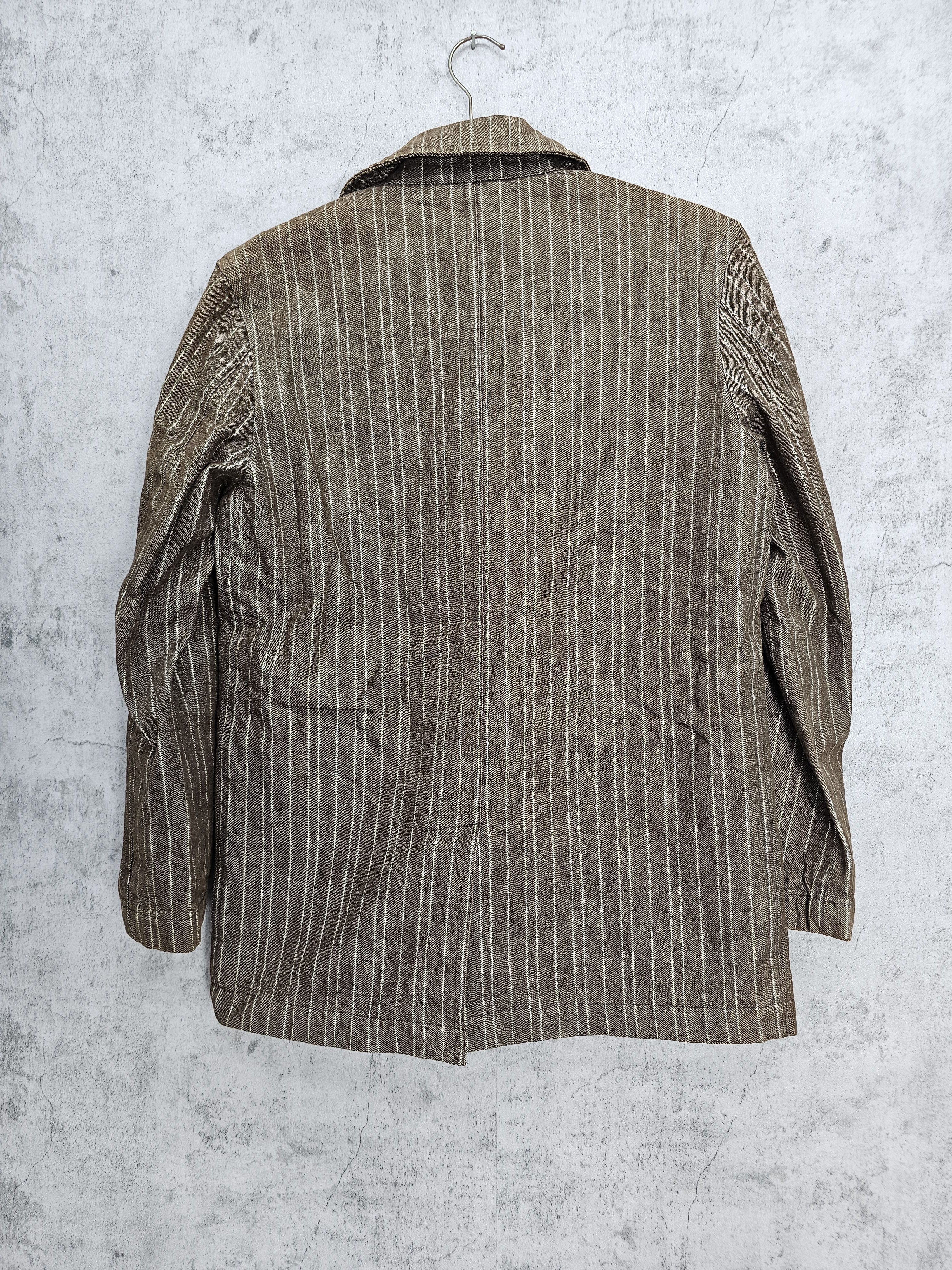 Beams Plus BEAMS Japanese Brand Striped Pea Coat Jacket J0051 Size US M / EU 48-50 / 2 - 2 Thumbnail