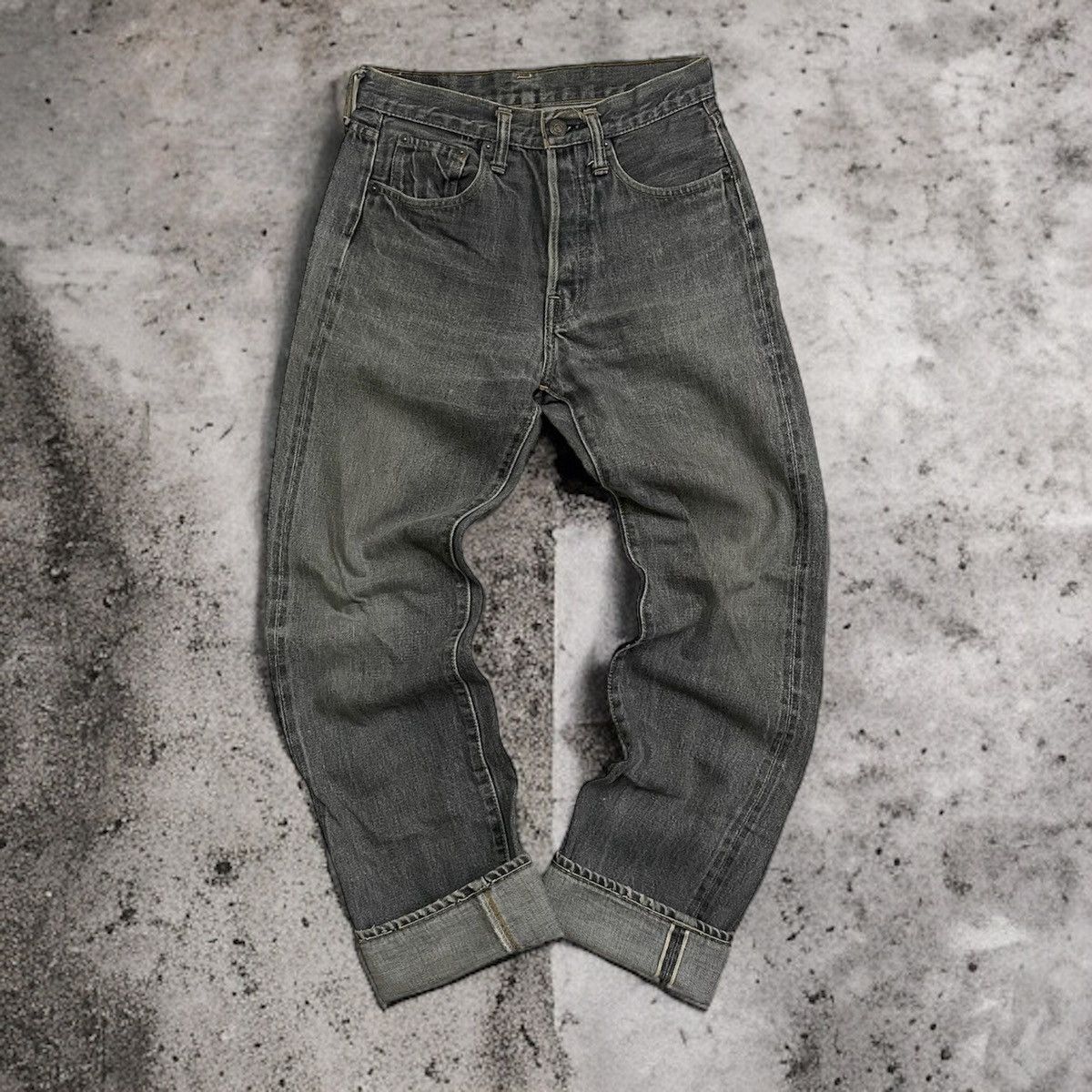 Denime Vintage 90’s Big E Denime Selvedge Jeans “black” Hard to fin Size US 28 / EU 44 - 1 Thumbnail