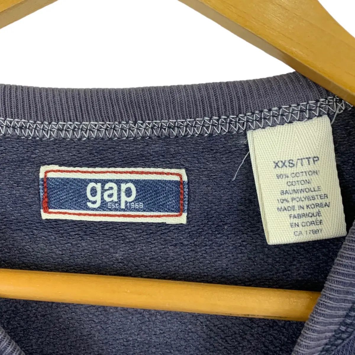 Gap Vintage GAP THE GAP Collection Cropped Top Sweatshirt Size XXS / US 00 / IT 34 - 3 Thumbnail