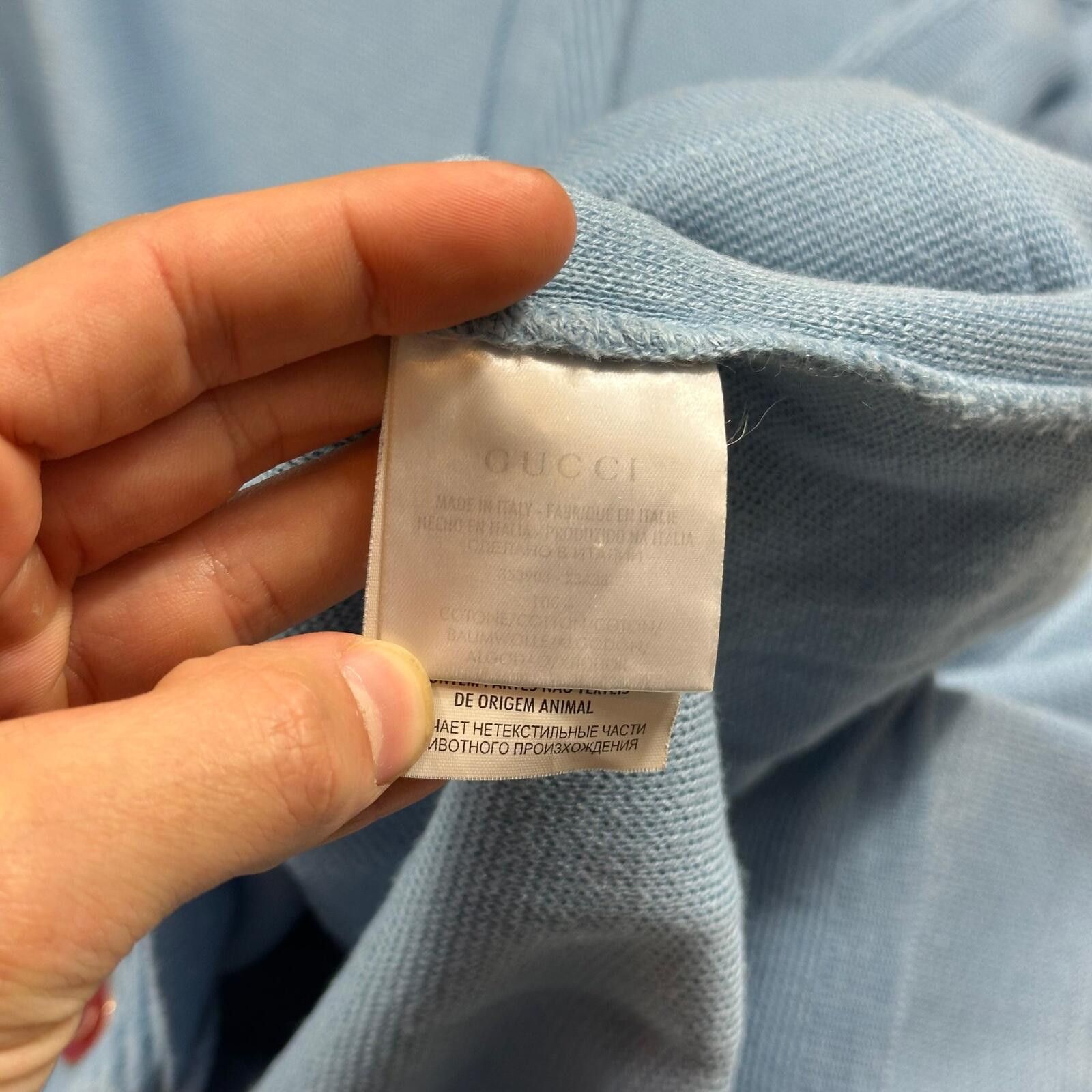 Gucci Gucci by Tom Ford 00’s Baby Blue Cable Knit Cardigan - M/L Size US L / EU 52-54 / 3 - 5 Thumbnail