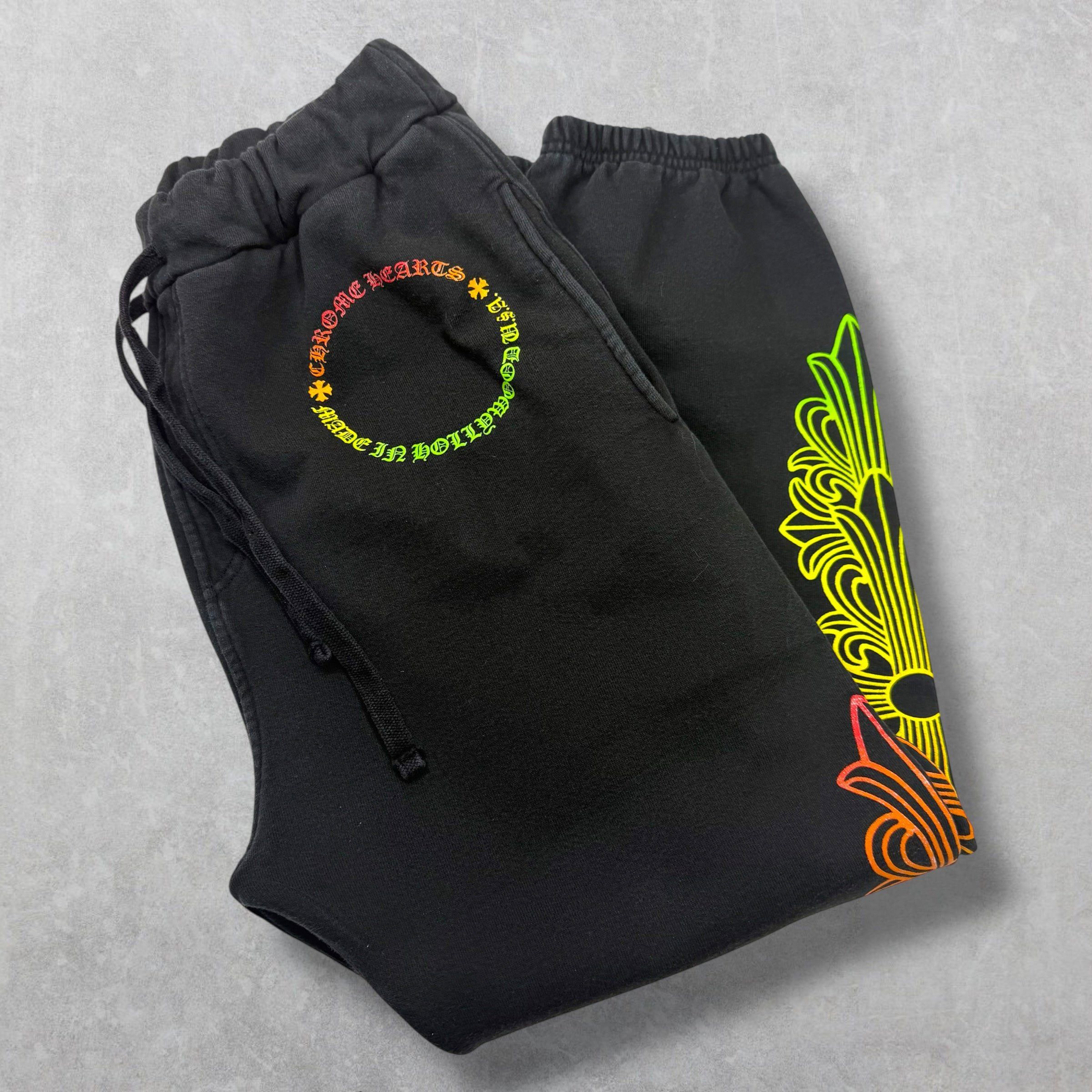 Chrome Hearts Chrome Hearts Gradient Floral Circle Sweatpants M Size US 34 / EU 50 - 1 Thumbnail