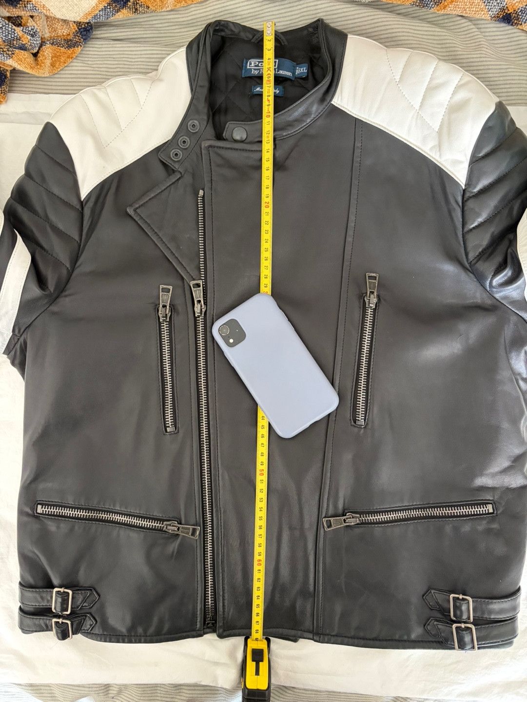 Polo Ralph Lauren Lambskin Leather Biker Jacket XL Size US XL / EU 56 / 4 - 8 Thumbnail